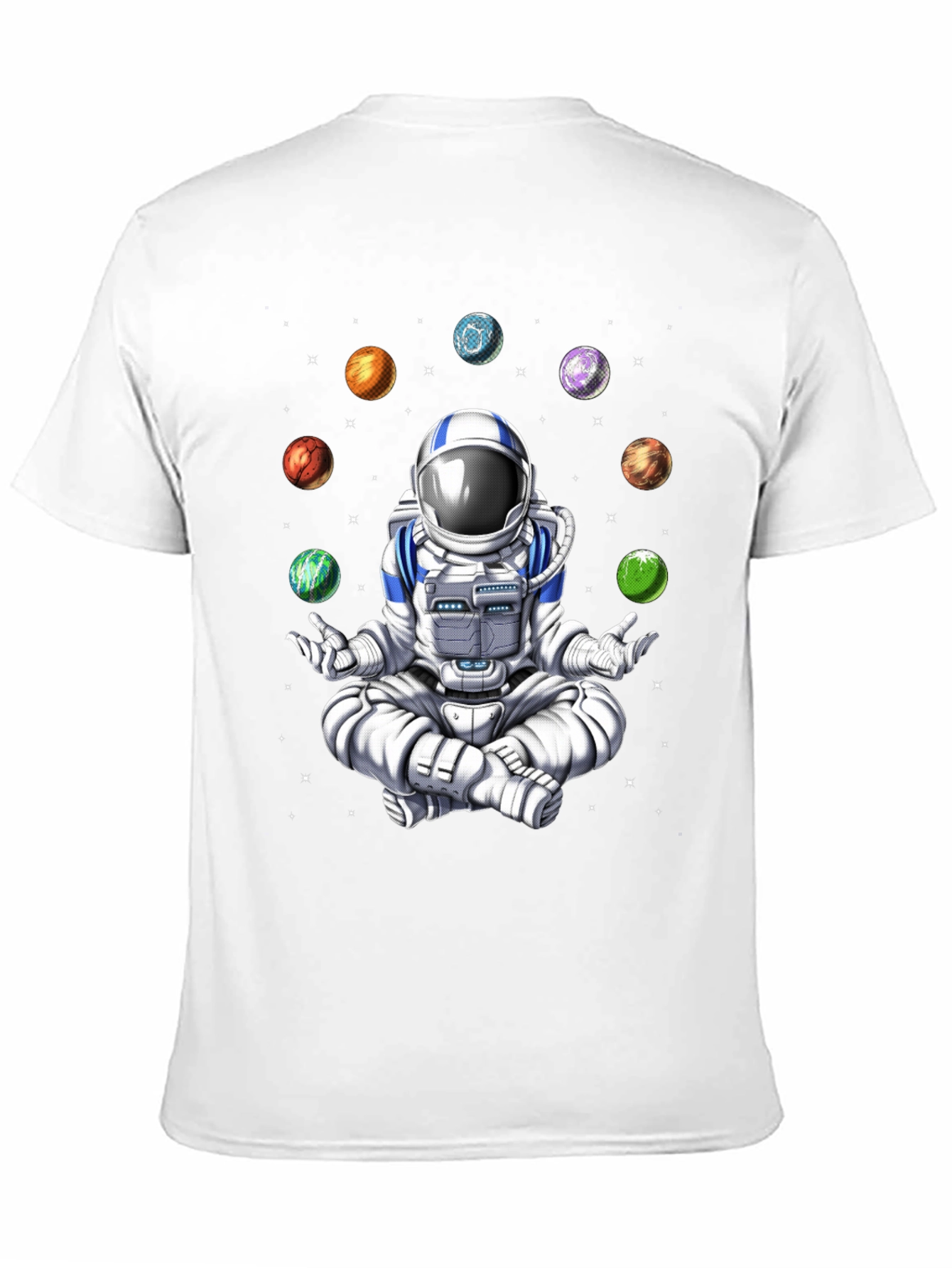 Meditating Astronaut Space T-Shirt