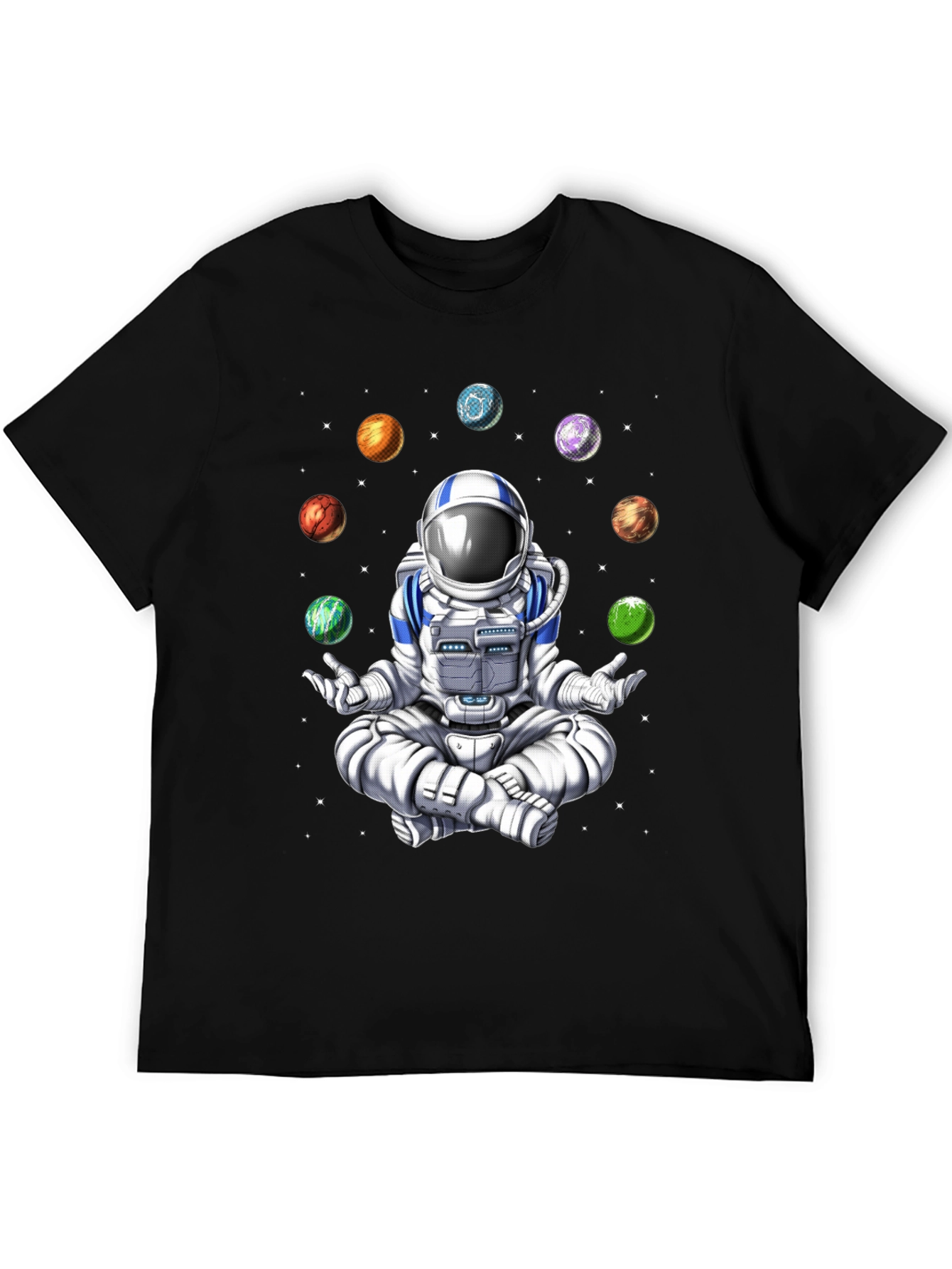 Meditating Astronaut Space T-Shirt