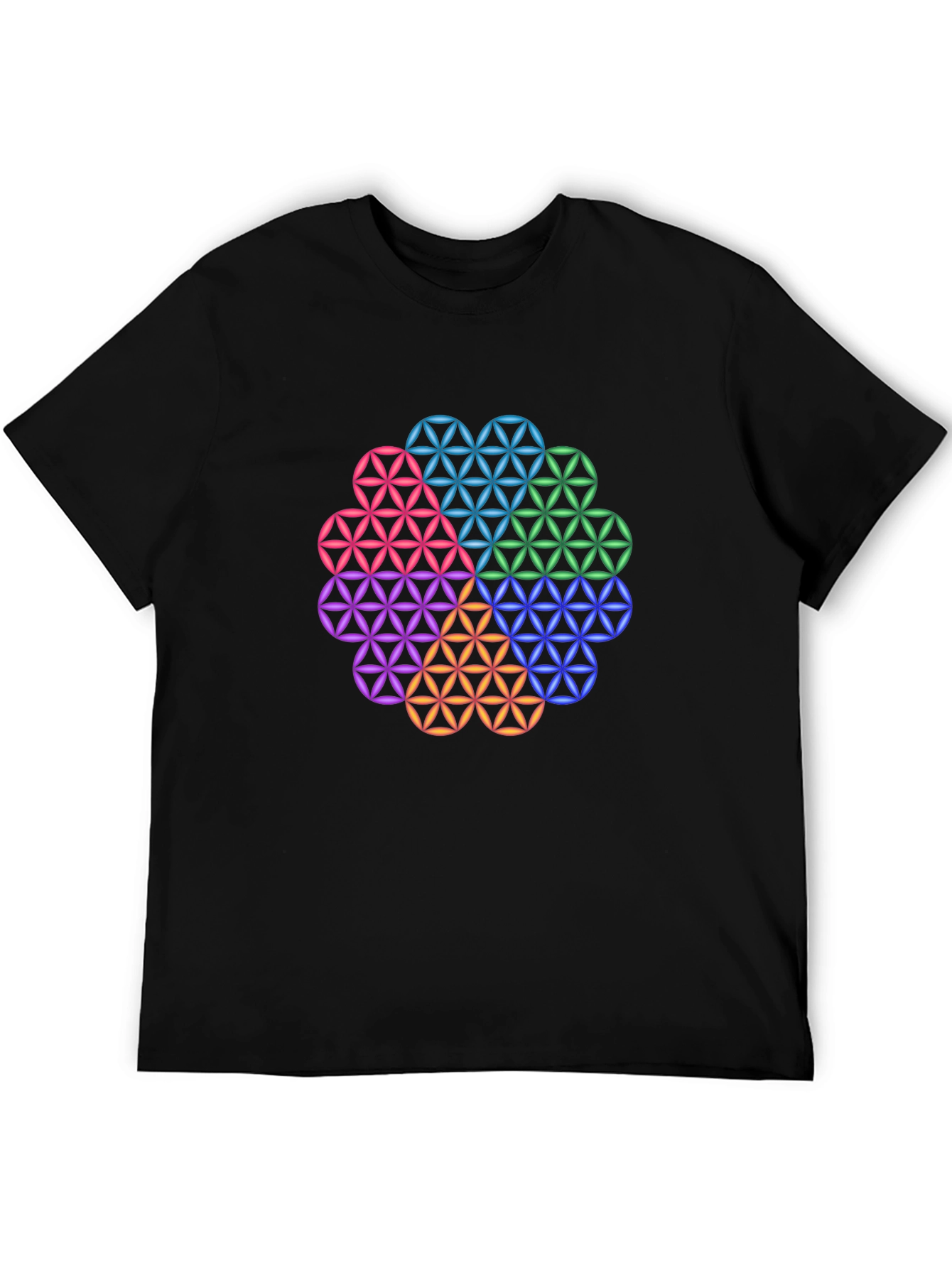 Flower of Life Geometric T-Shirt