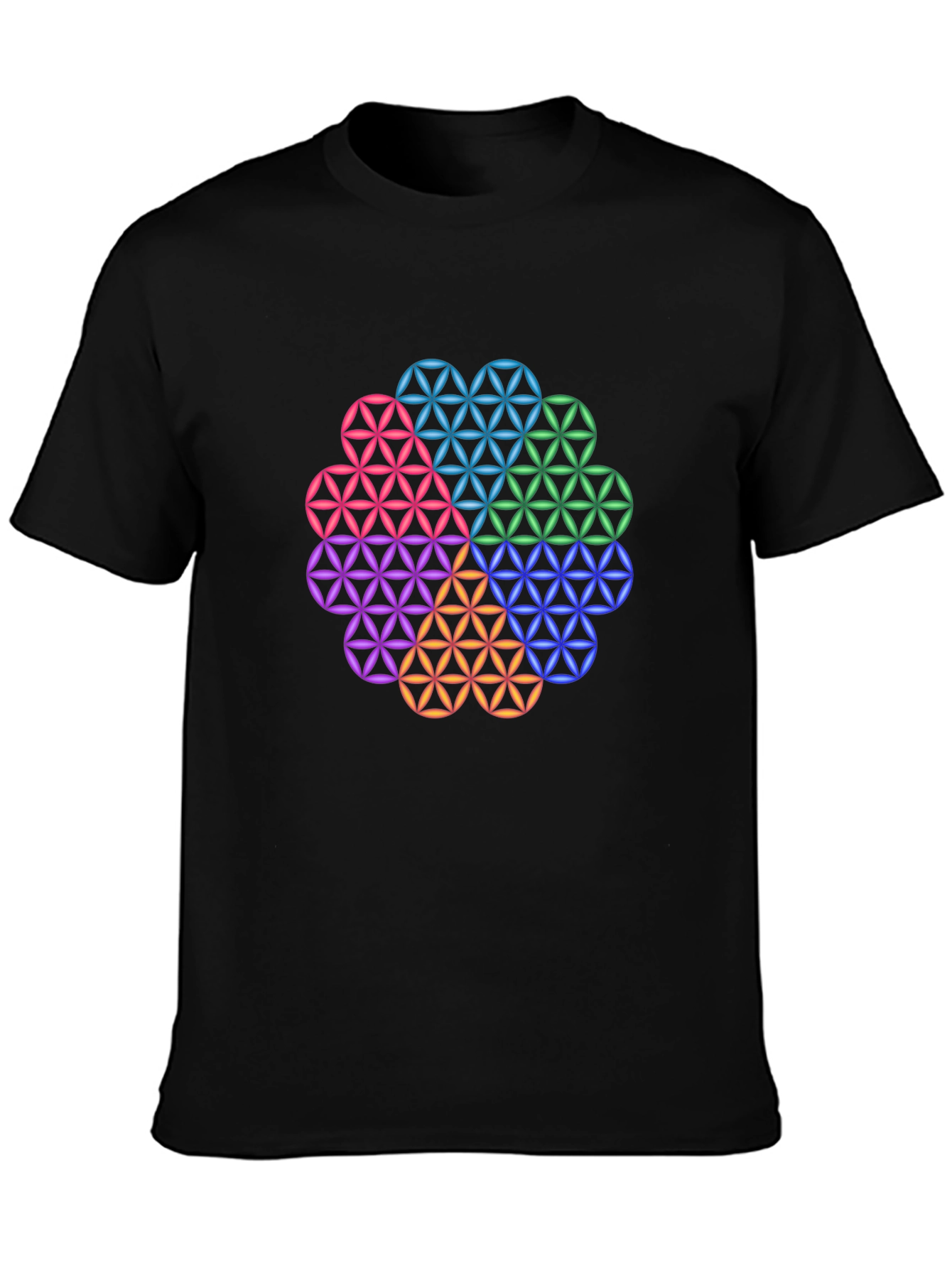 Flower of Life Geometric T-Shirt
