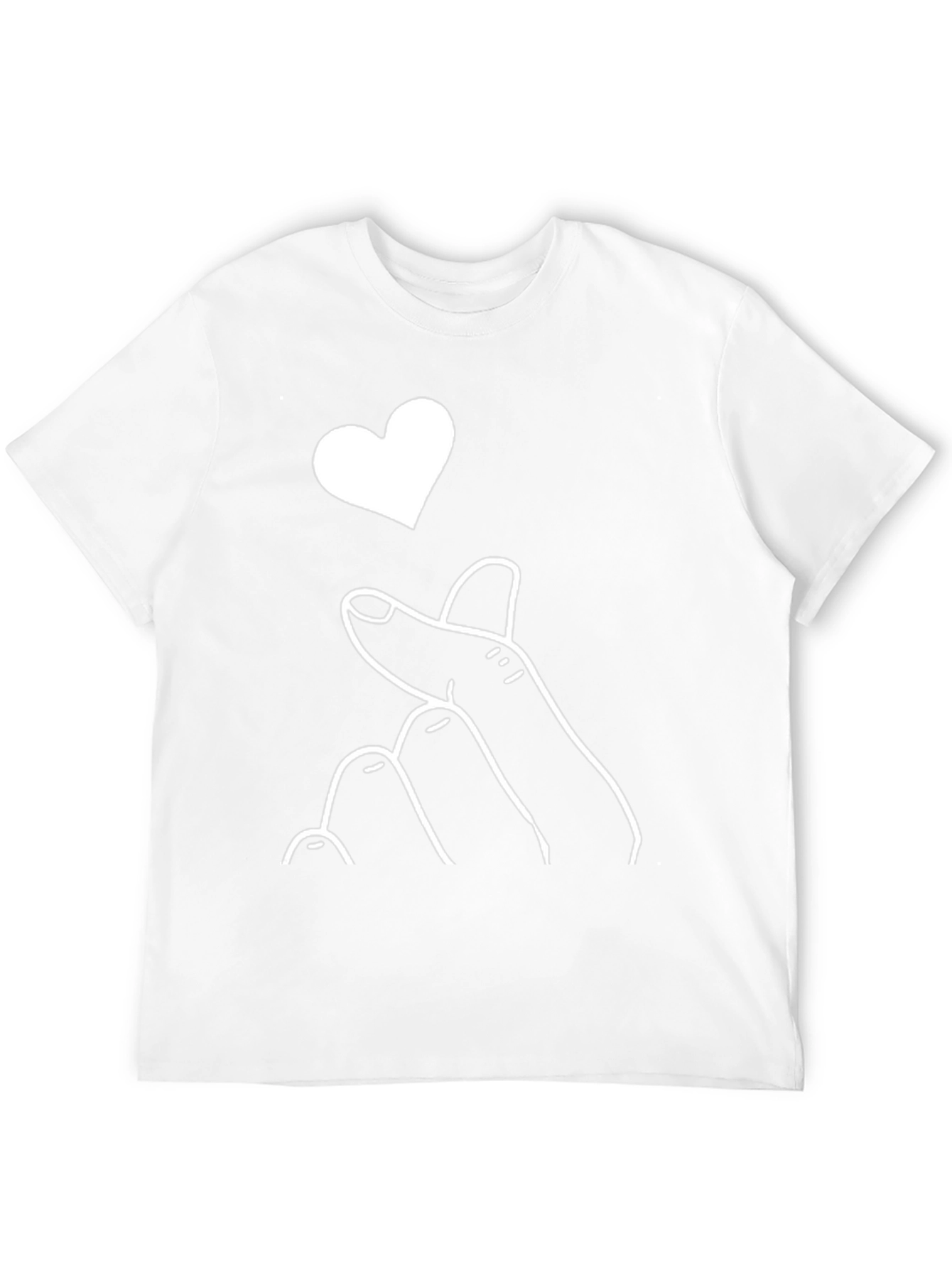 Heart Finger Gesture Graphic Tee