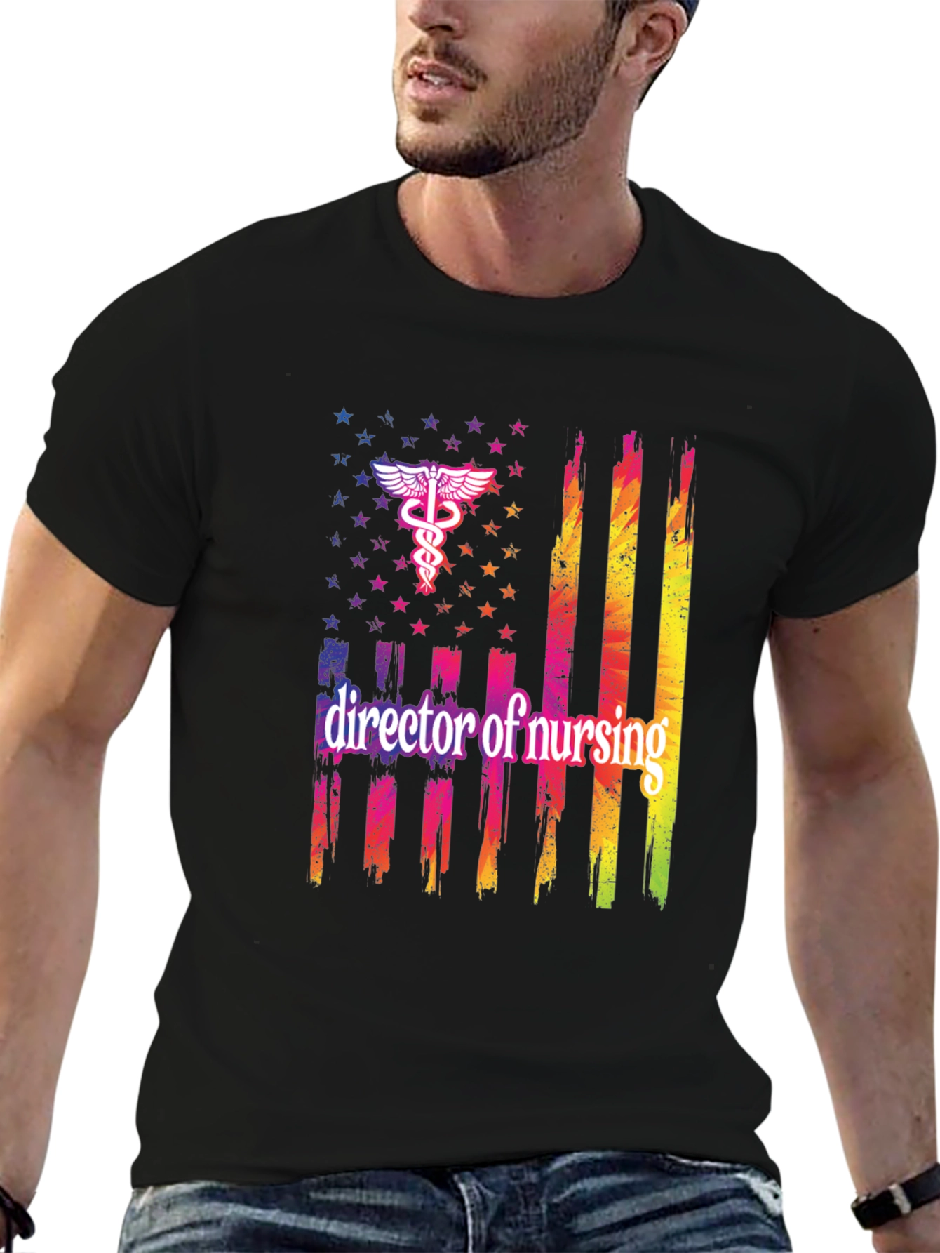 Director of Nursing American Flag T-Shirt