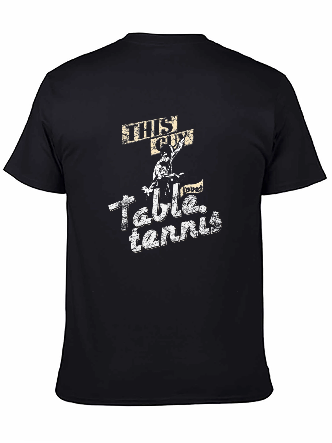 This Guy Loves Table Tennis Graphic T-Shirt