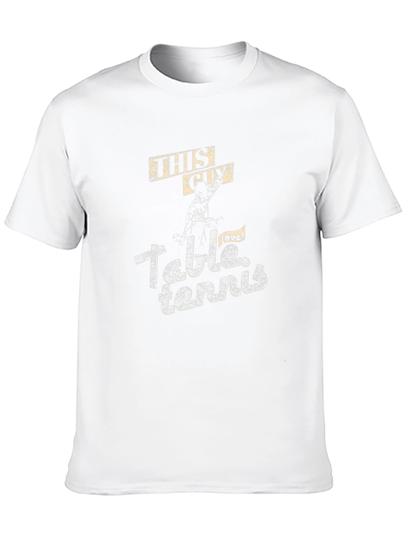 This Guy Loves Table Tennis Graphic T-Shirt