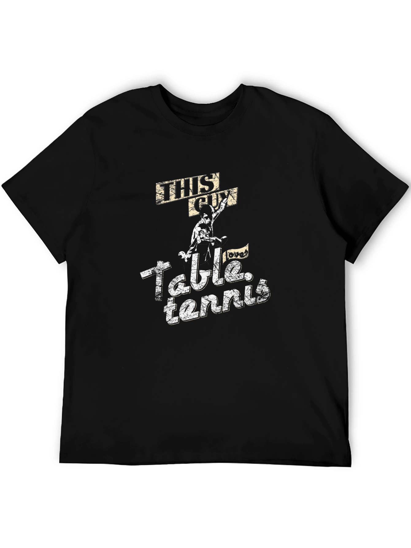 This Guy Loves Table Tennis Graphic T-Shirt