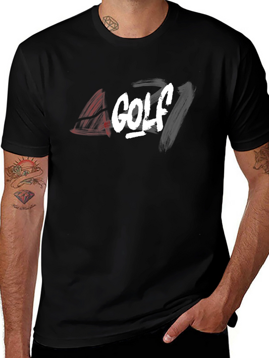 Golf Graphic Tee - Stylish Black T-Shirt for Golf Lovers