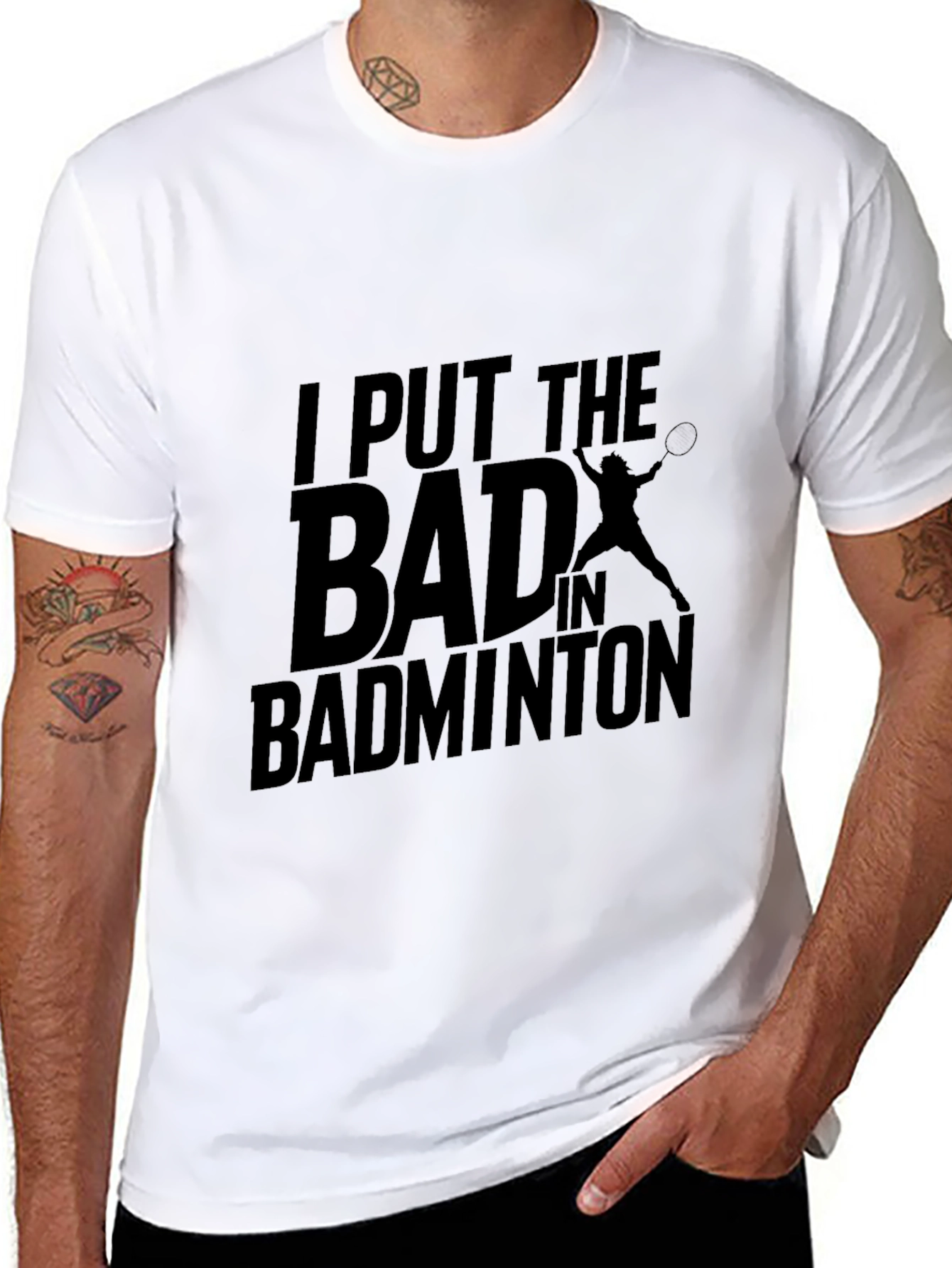 Badminton Graphic T-Shirt - Funny Sports Tee