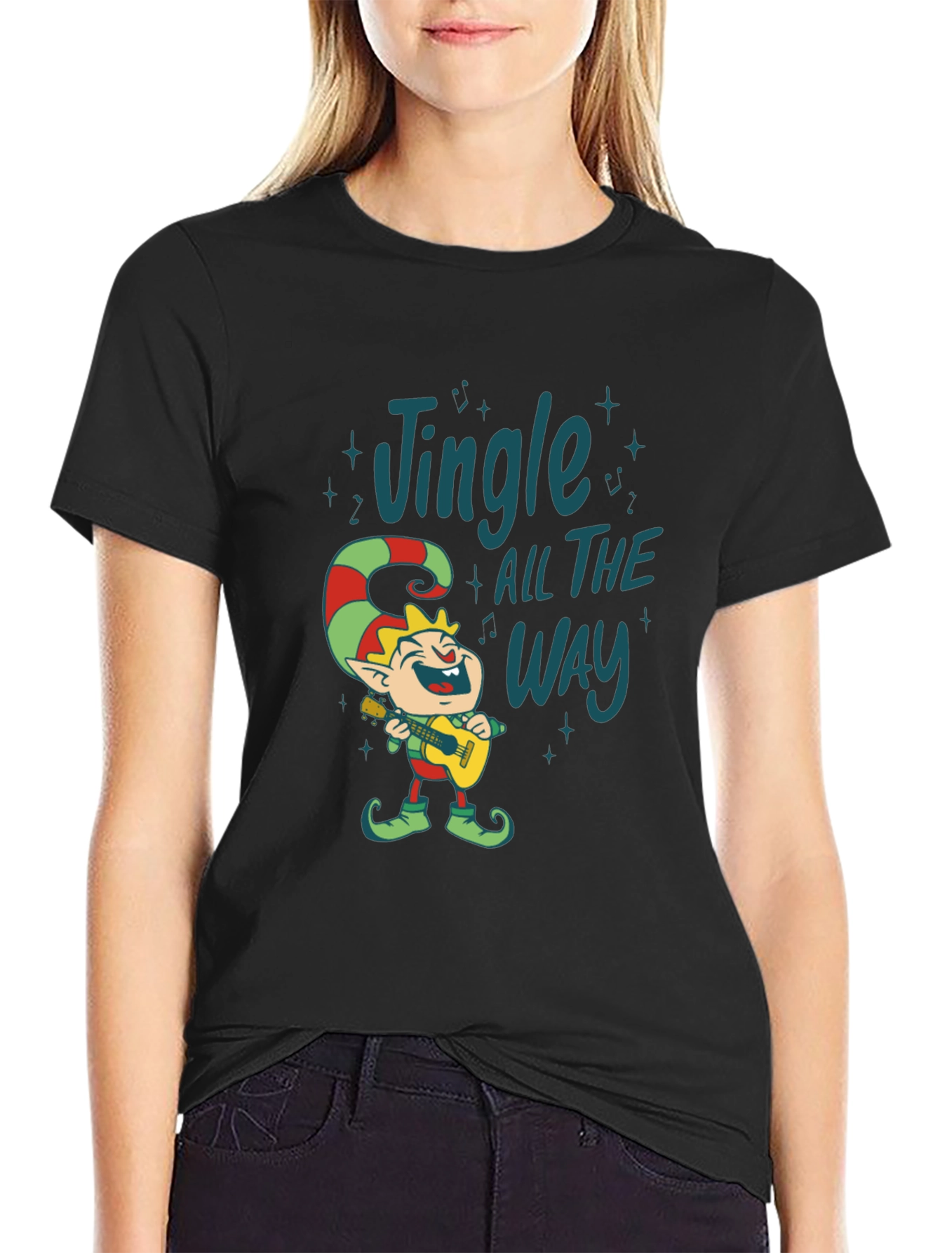 Jingle All The Way Elf Graphic Tee