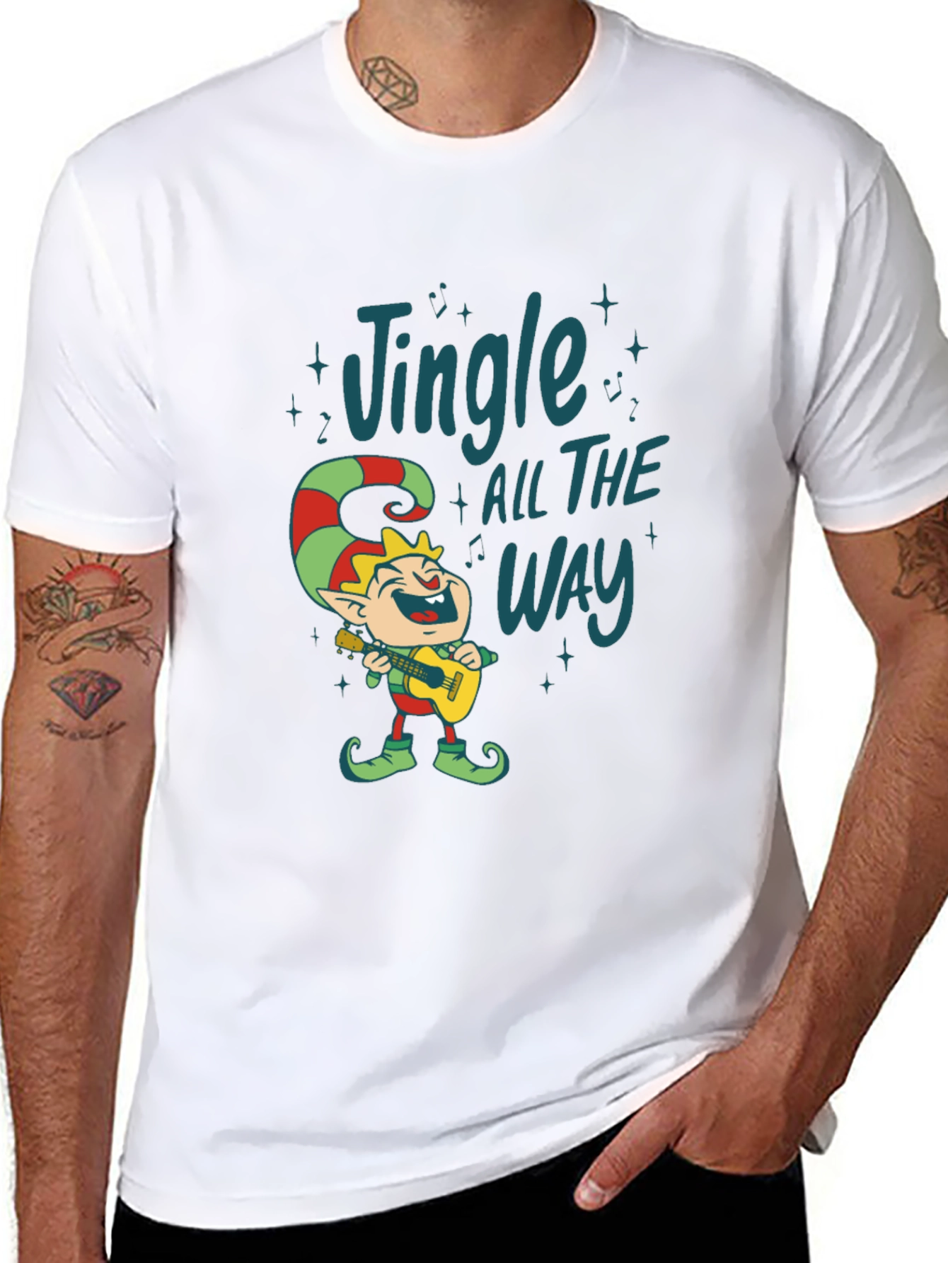 Jingle All The Way Elf Graphic Tee