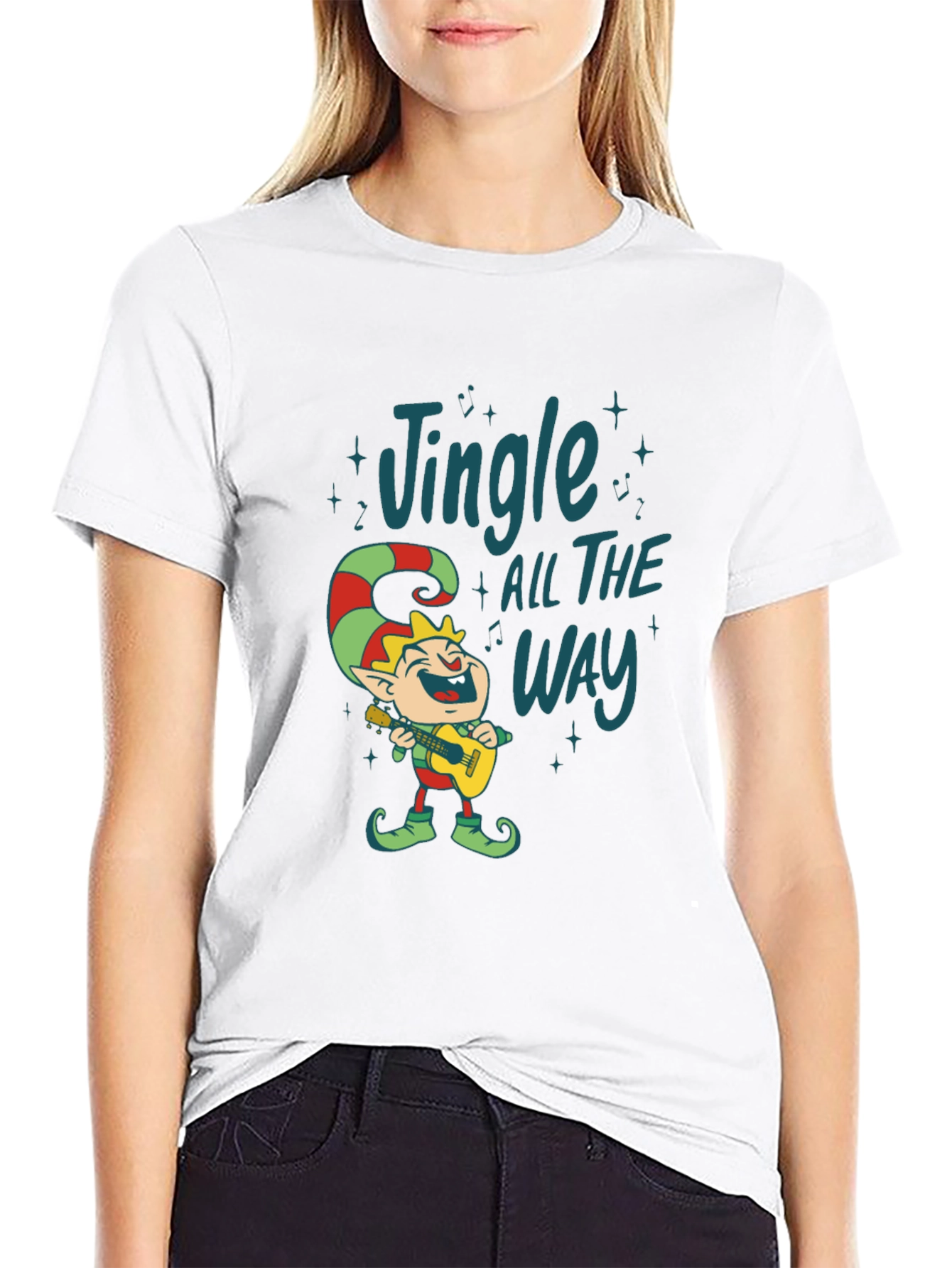 Jingle All The Way Elf Graphic Tee
