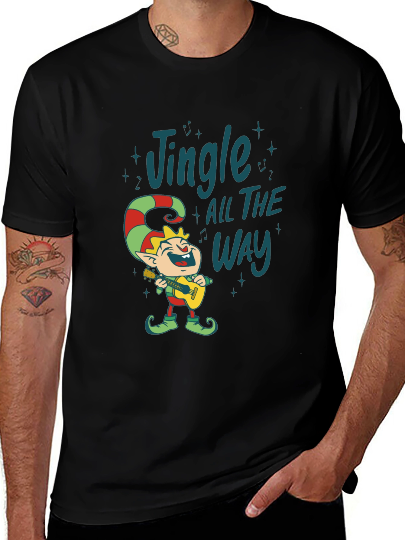 Jingle All The Way Elf Graphic Tee