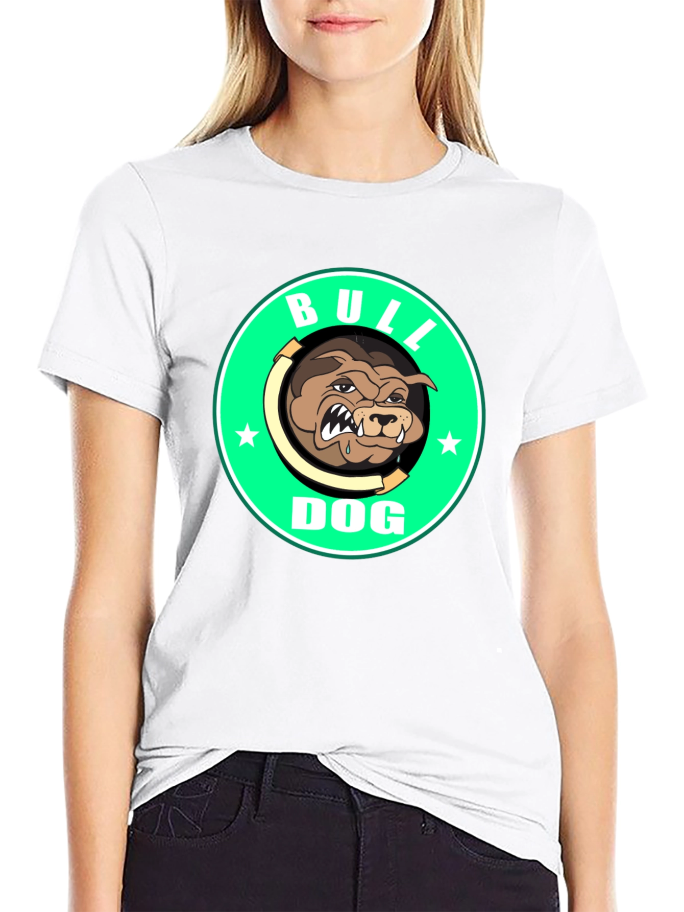 Bulldog Graphic Tee - Mens Black T-Shirt