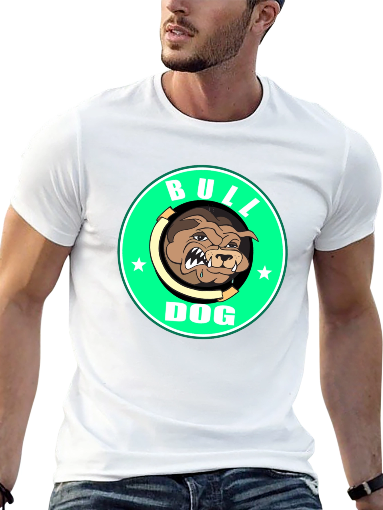 Bulldog Graphic Tee - Mens Black T-Shirt