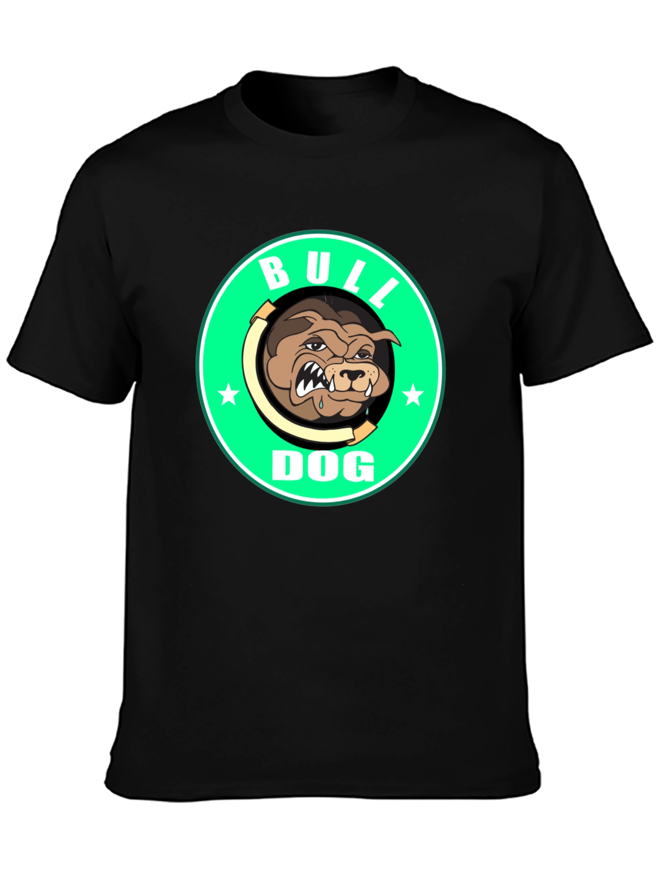 Bulldog Graphic Tee - Mens Black T-Shirt