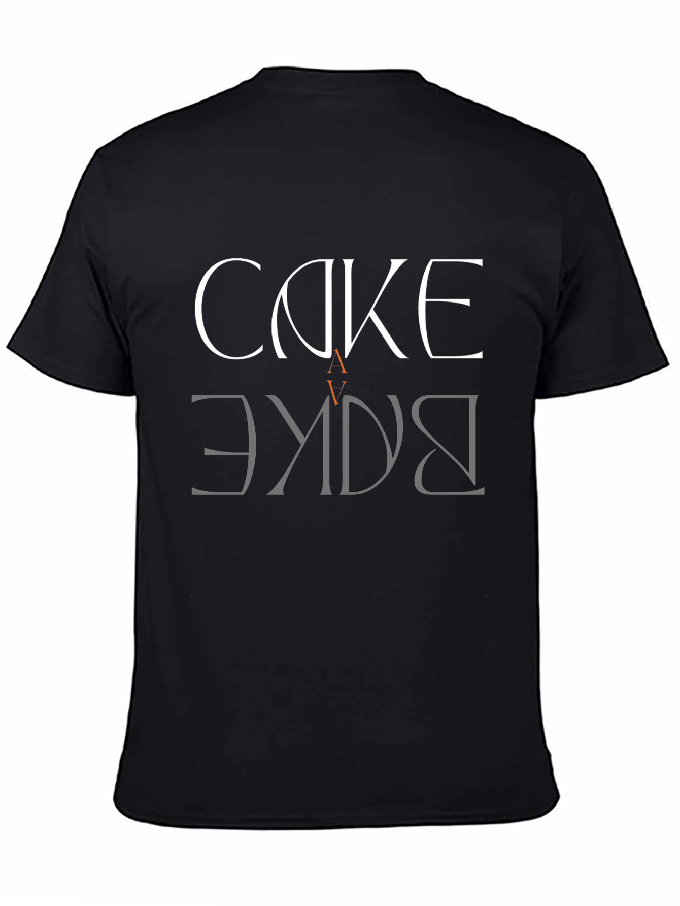 Cake Bake Graphic Tee - Black Cotton T-Shirt
