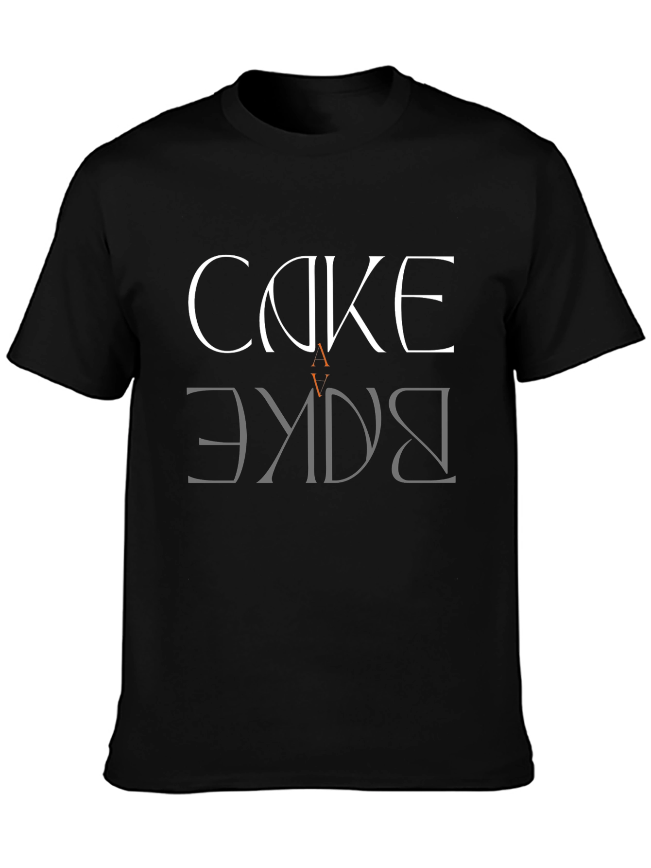 Cake Bake Graphic Tee - Black Cotton T-Shirt
