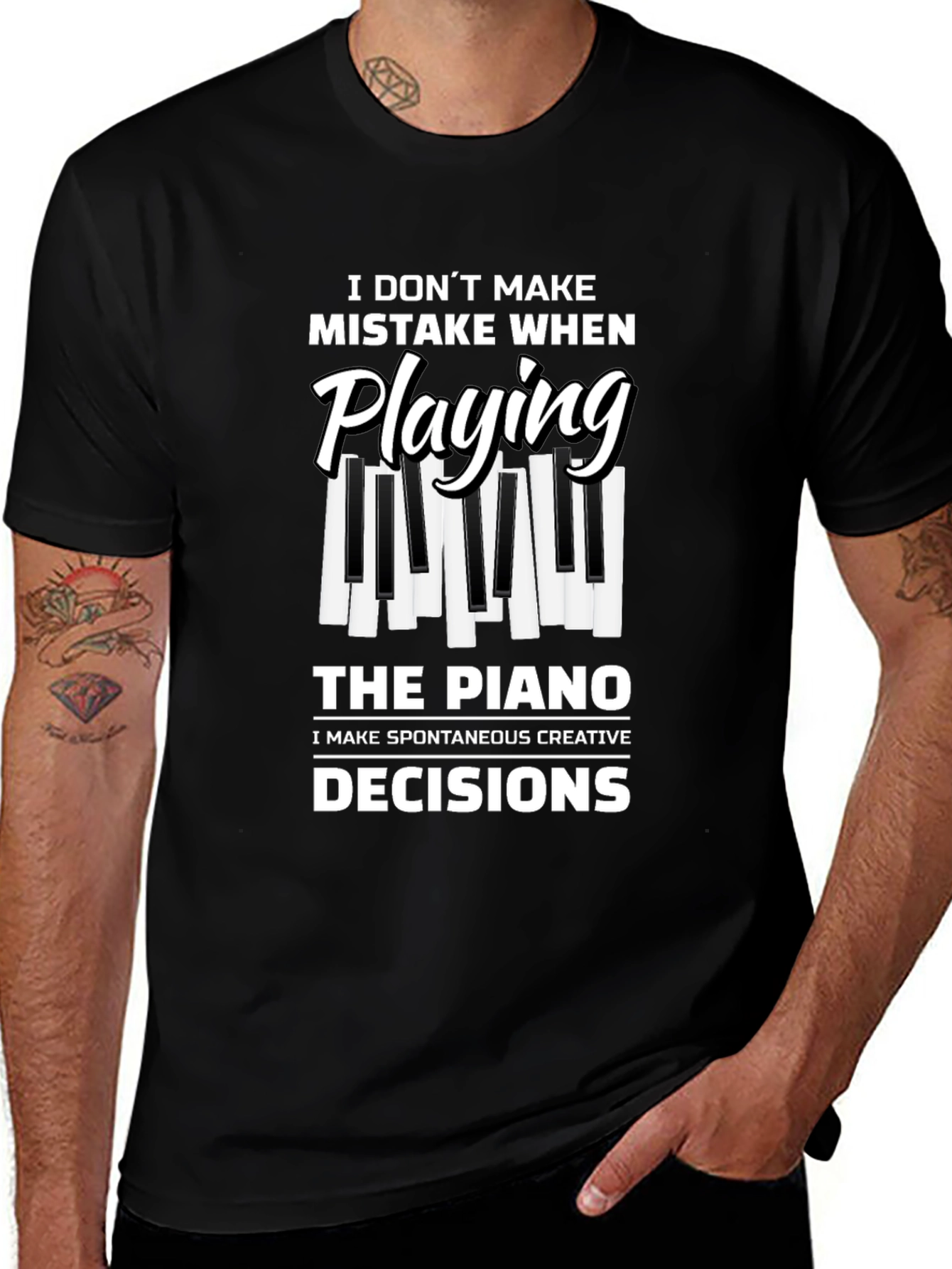 Piano Player T-Shirt: I Dont Make Mistakes