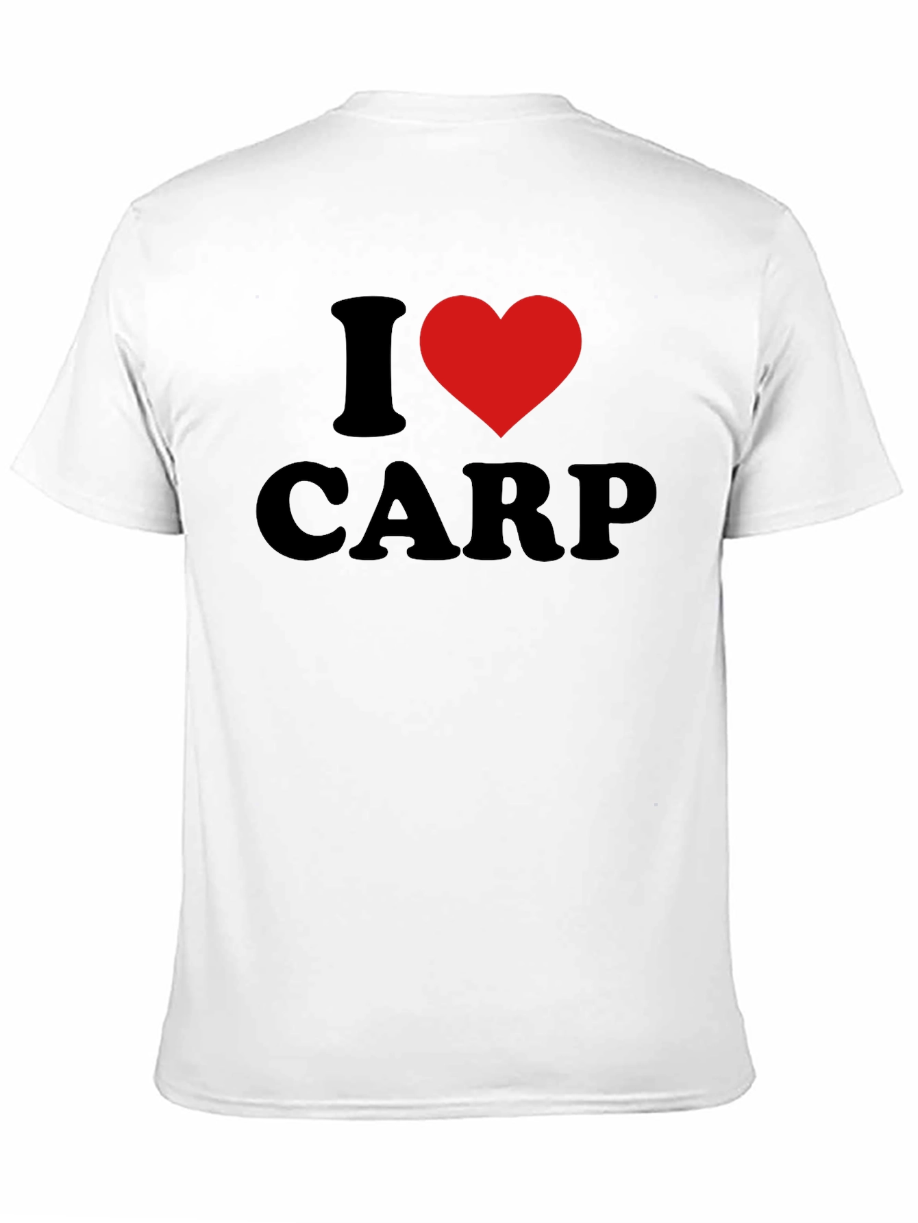 I Heart Carp Graphic T-Shirt - Black Cotton Tee
