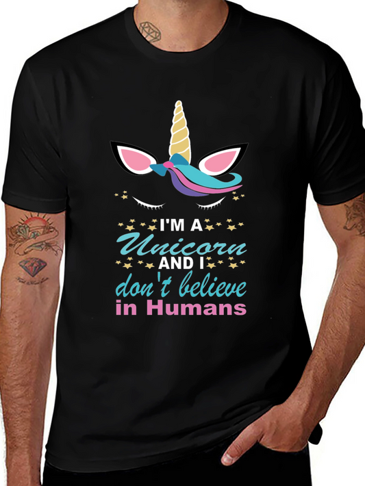 Unicorn Believer T-Shirt - Novelty Graphic Tee