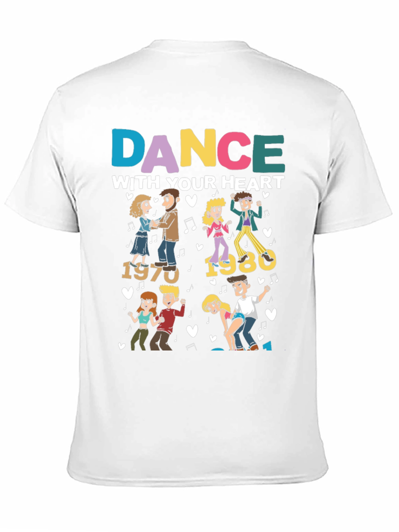 Dance With Your Heart 70s 80s Graphic Tee
