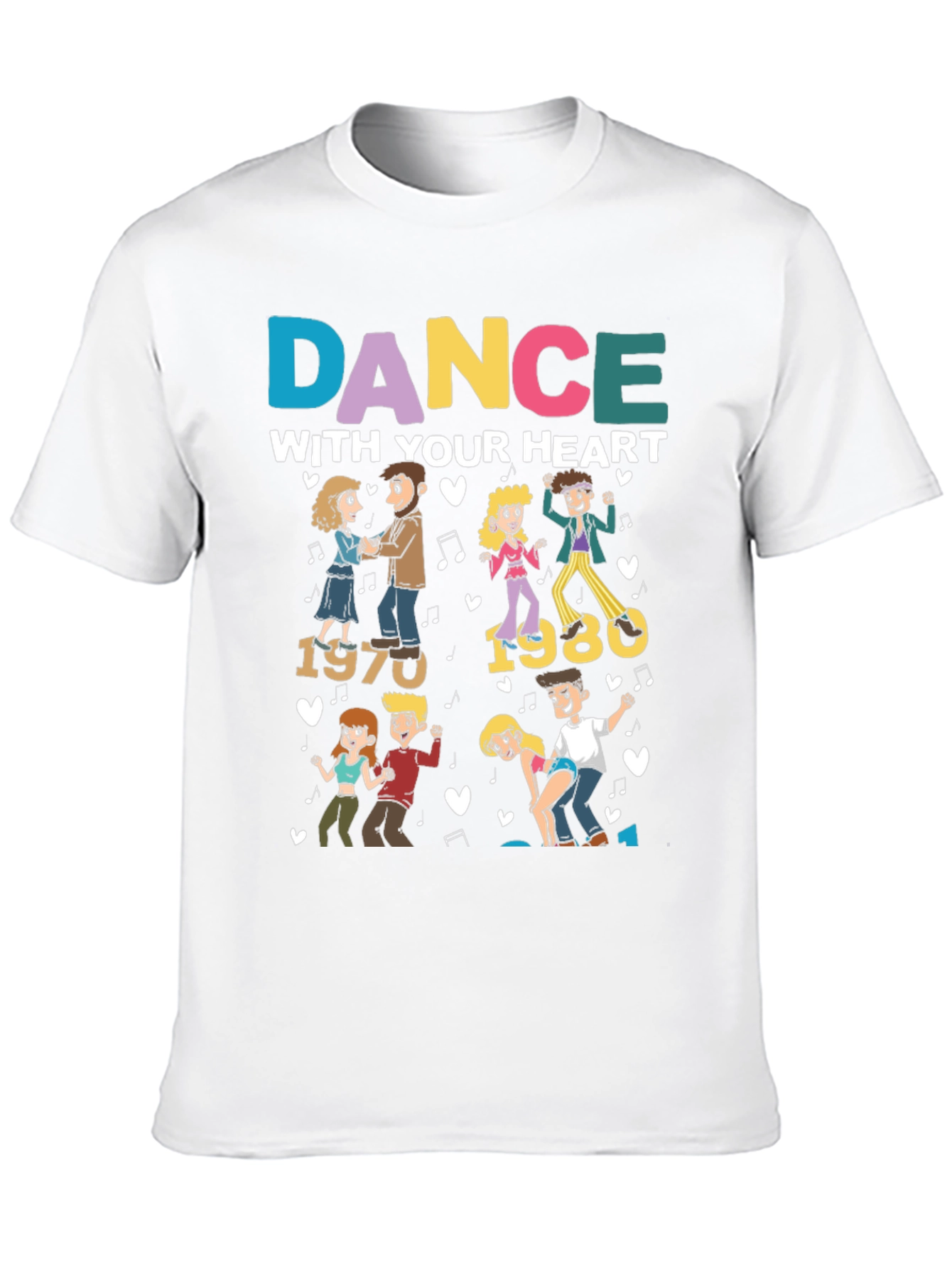 Dance With Your Heart 70s 80s Graphic Tee