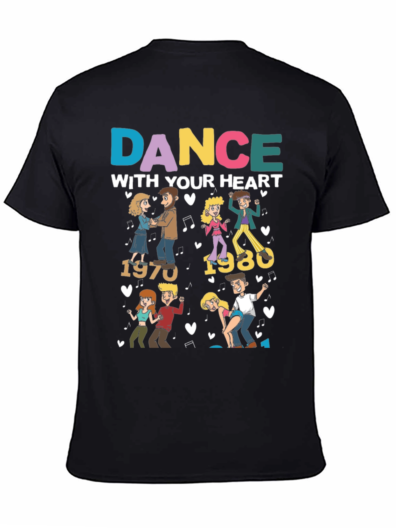 Dance With Your Heart 70s 80s Graphic Tee