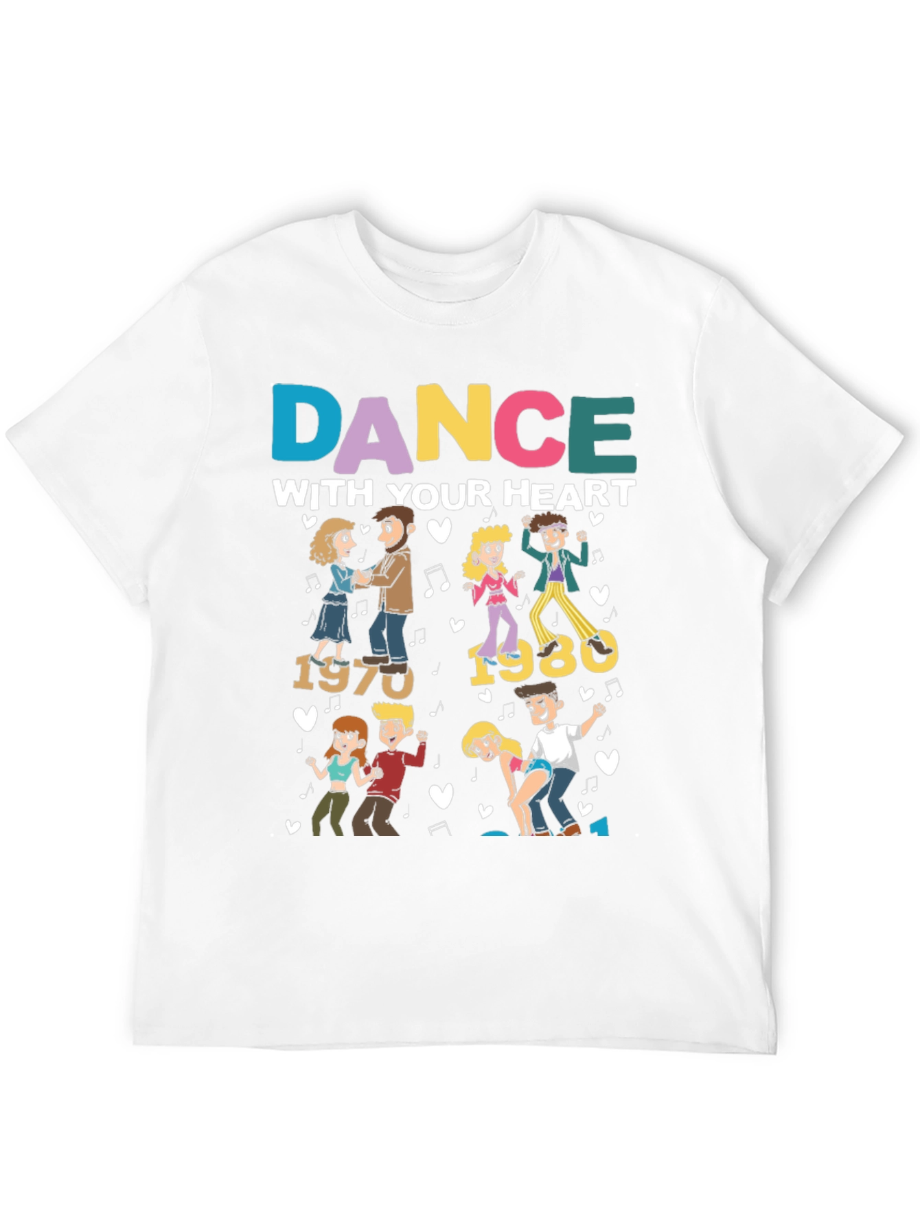 Dance With Your Heart 70s 80s Graphic Tee