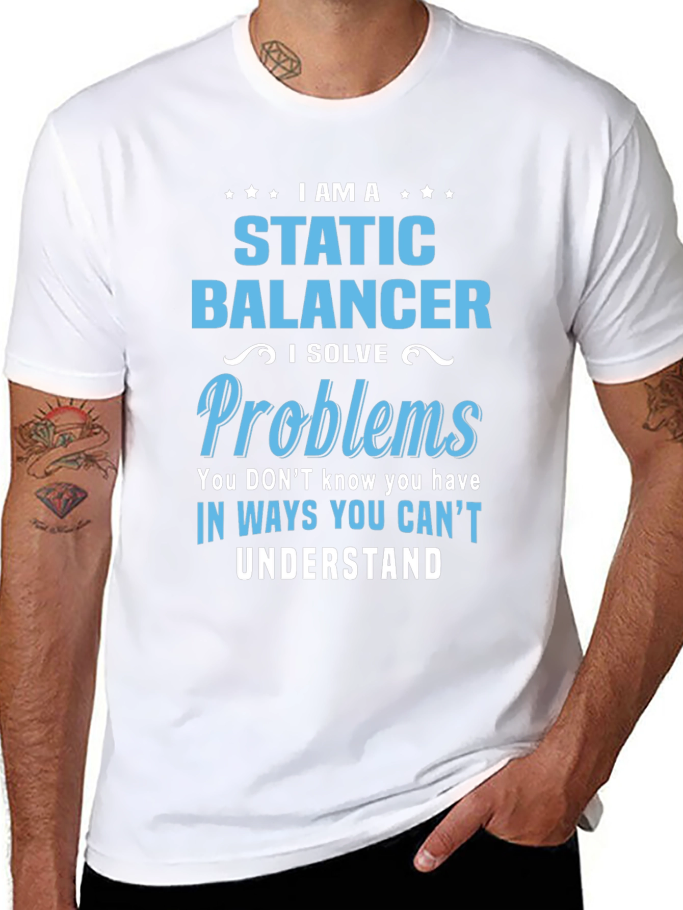 Static Balancer T-Shirt: I Solve Problems Tee