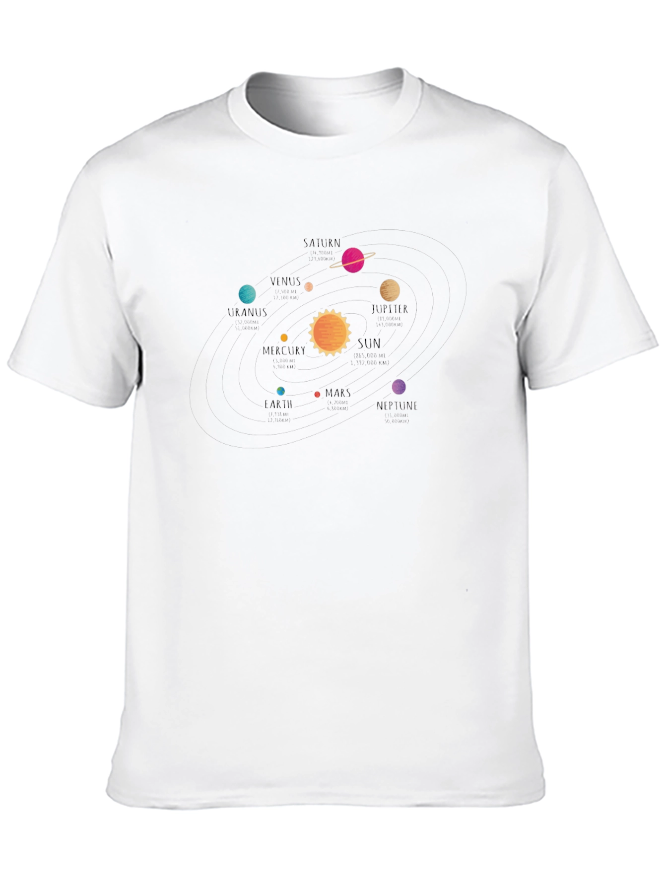 Solar System Graphic T-Shirt - Astronomy Tee