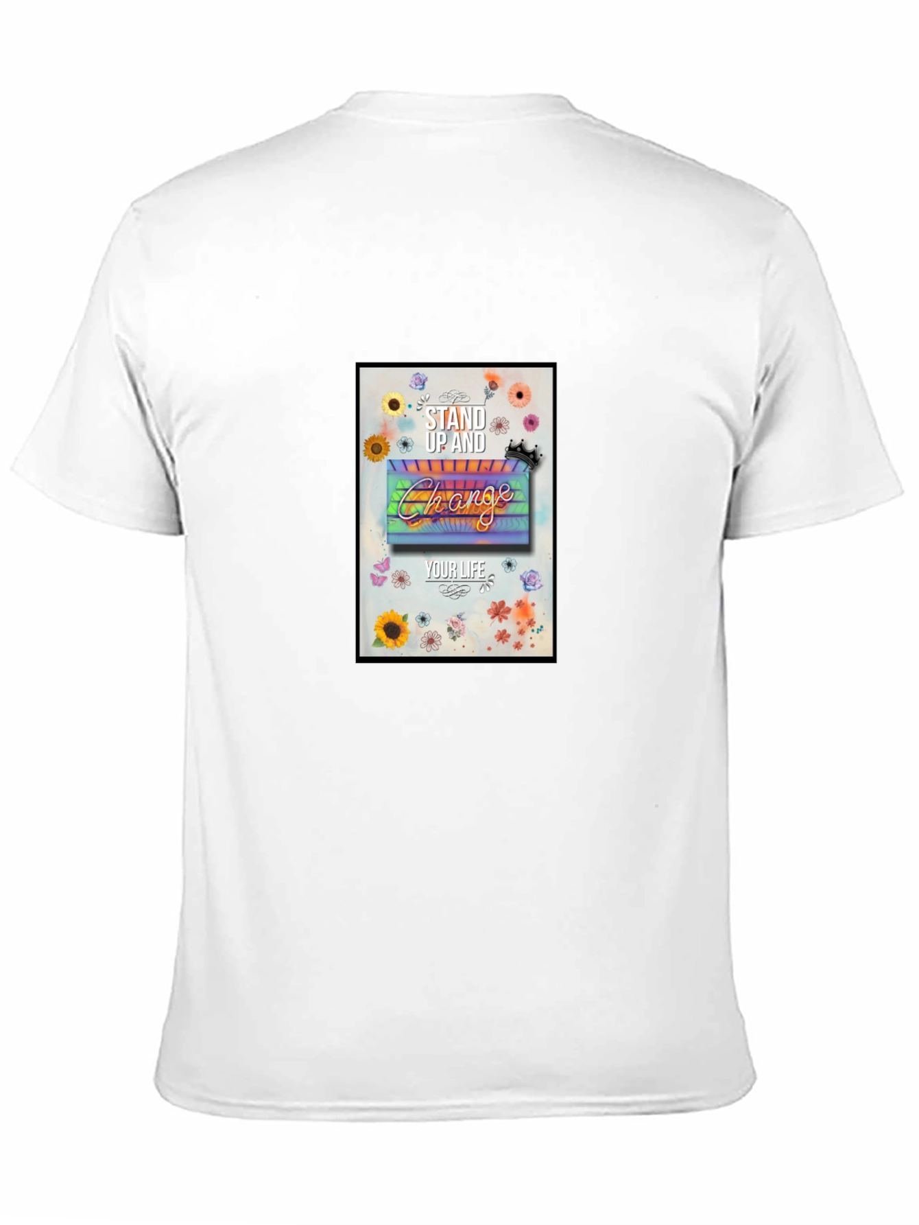 Stand Up & Change Graphic Tee - Black