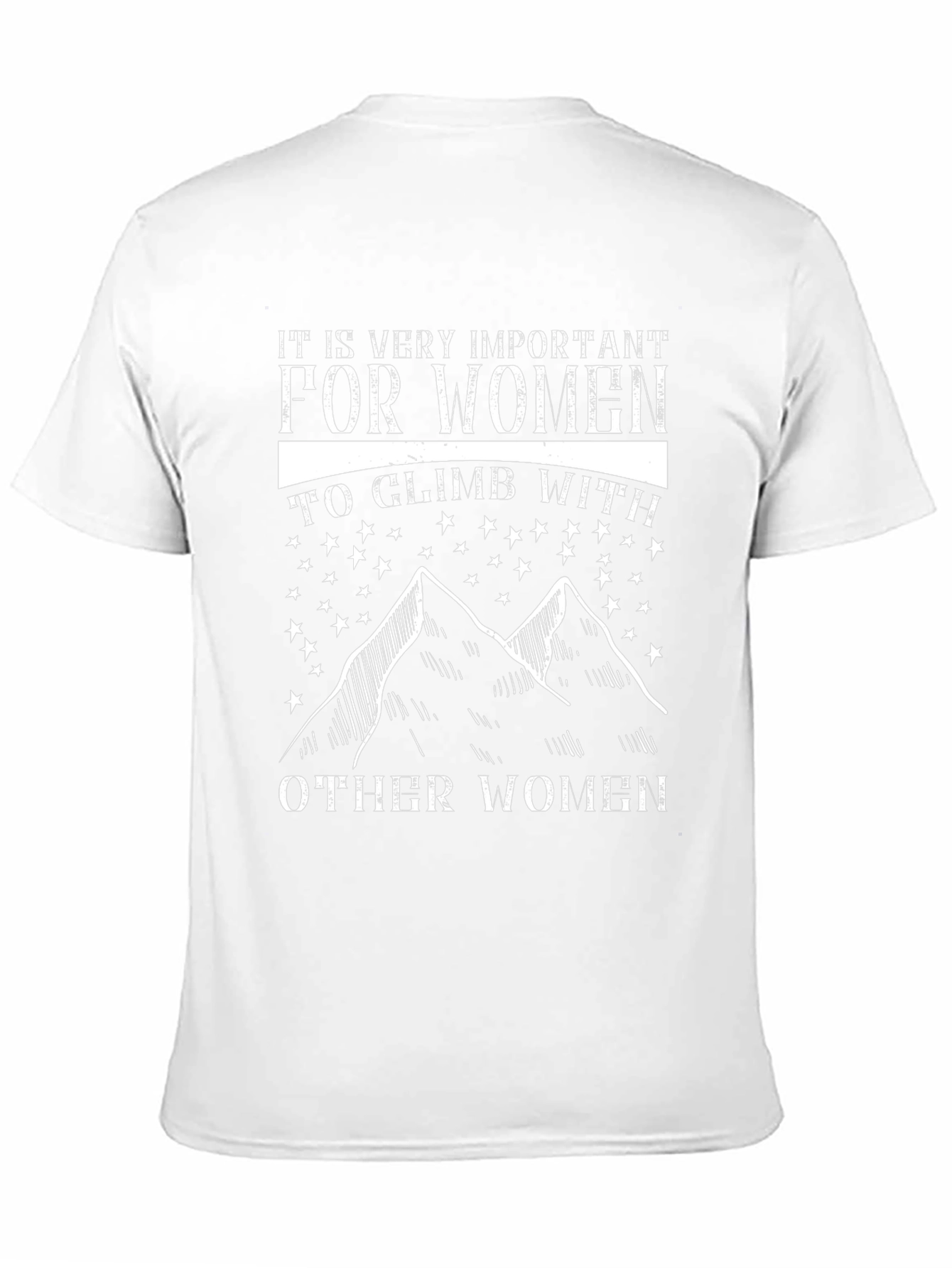 Womens Climbing T-Shirt - Motivational Design