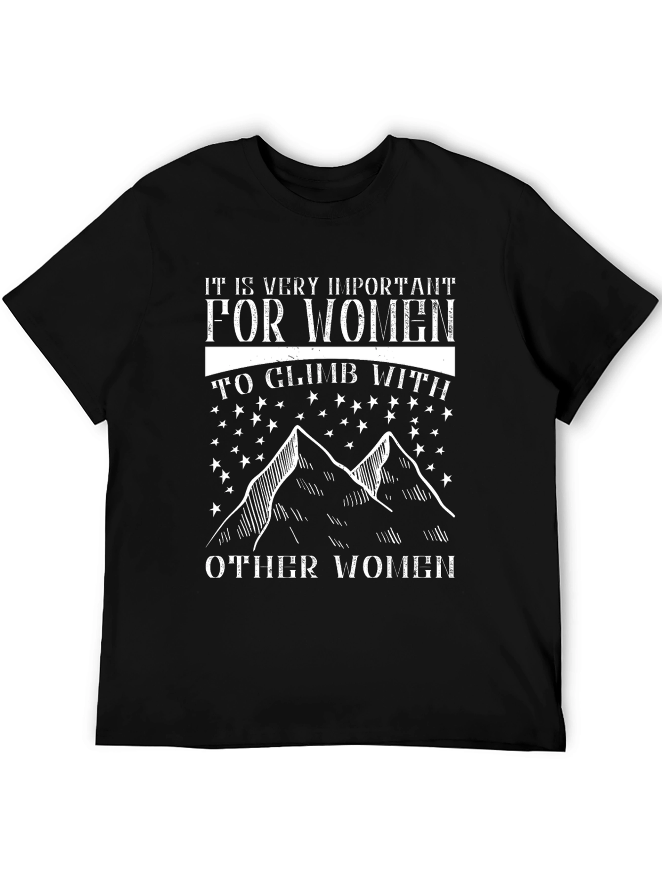 Womens Climbing T-Shirt - Motivational Design