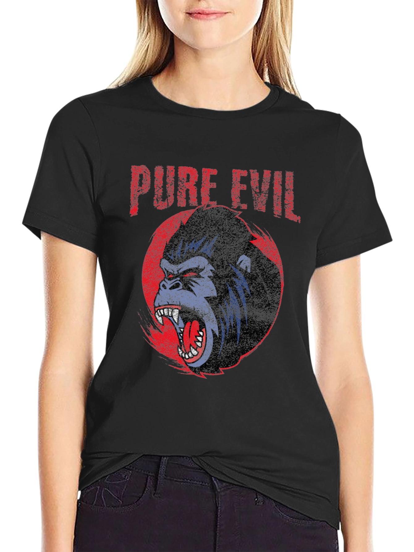 Pure Evil Gorilla Graphic T-Shirt