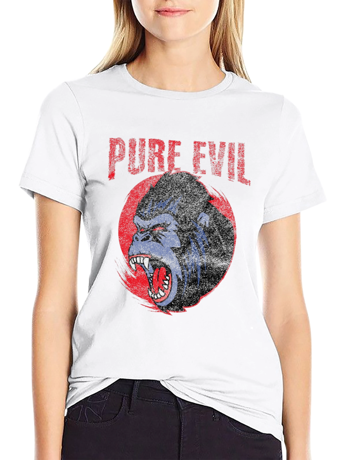 Pure Evil Gorilla Graphic T-Shirt