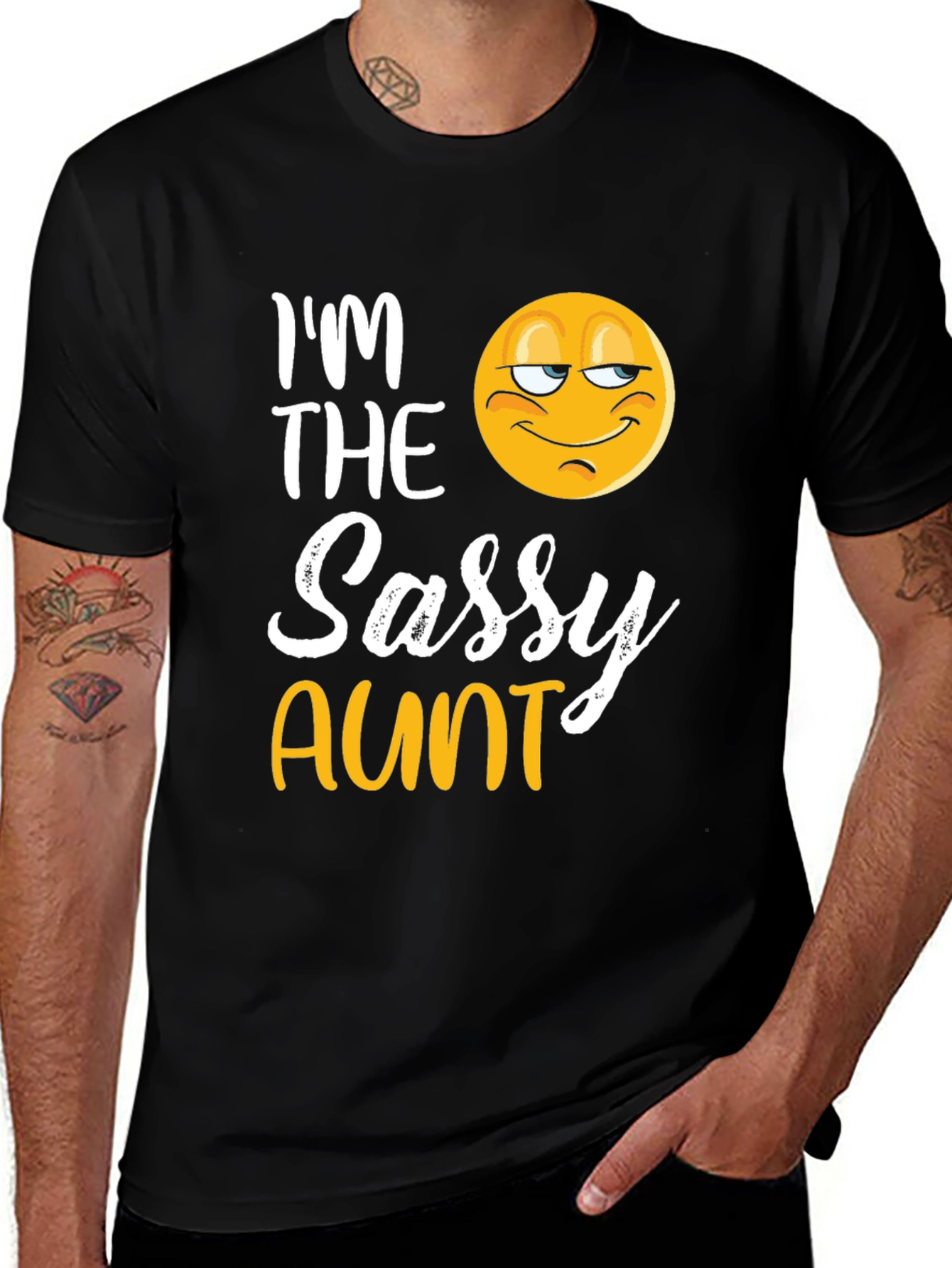 Im The Sassy Aunt T-Shirt Novelty Graphic Tee