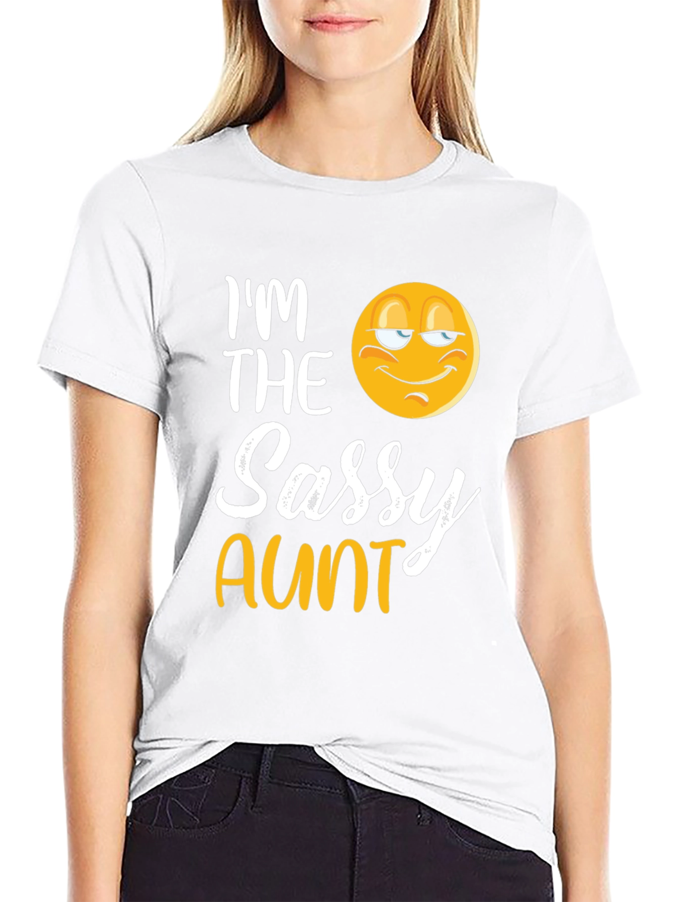 Im The Sassy Aunt T-Shirt Novelty Graphic Tee
