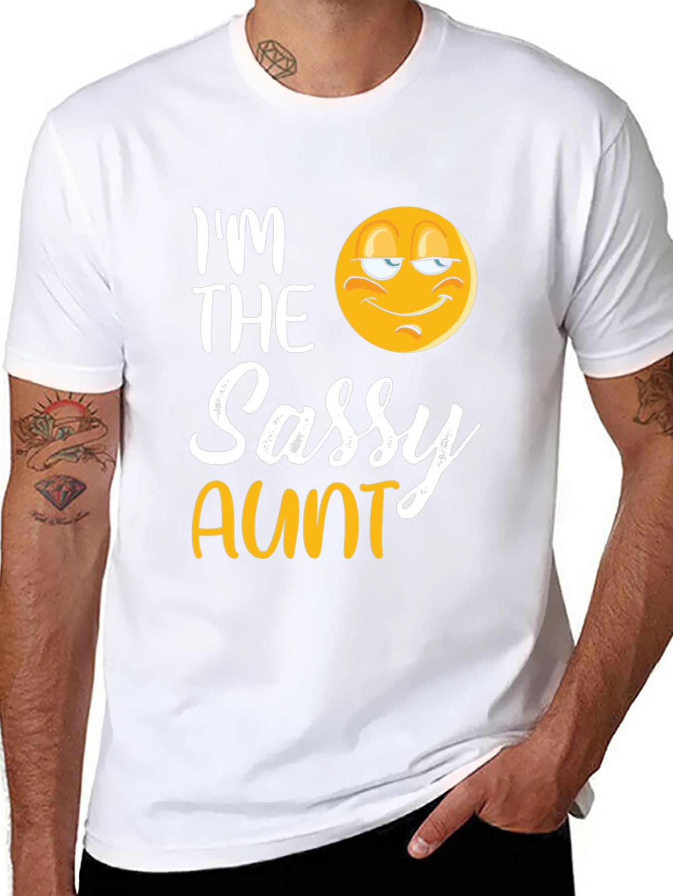 Im The Sassy Aunt T-Shirt Novelty Graphic Tee