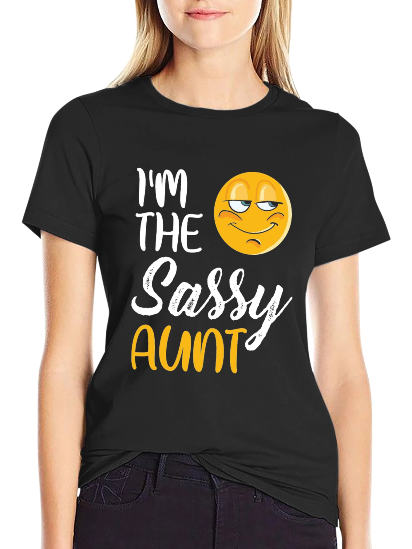 Im The Sassy Aunt T-Shirt Novelty Graphic Tee