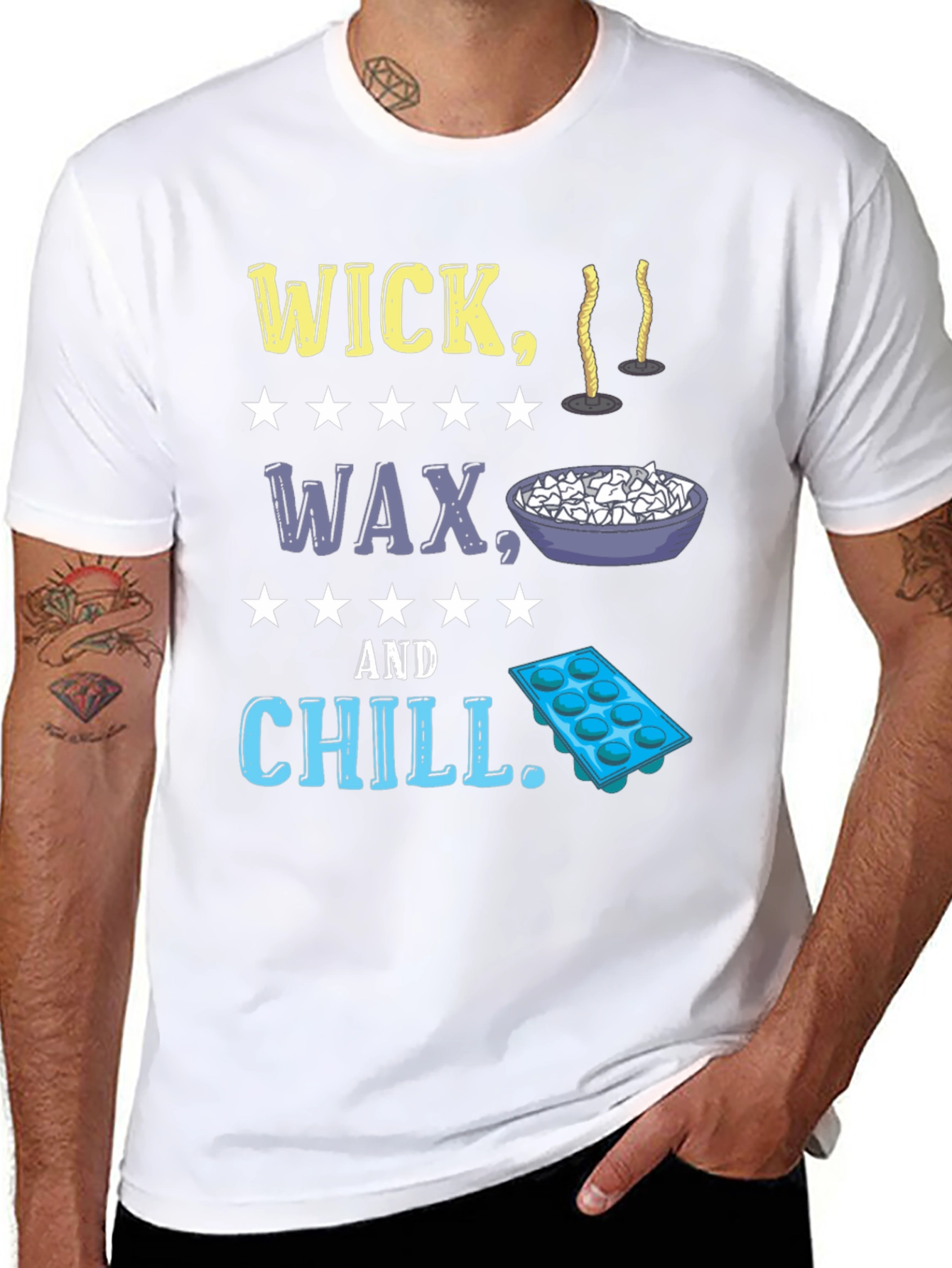 Wick Wax & Chill Graphic Tee