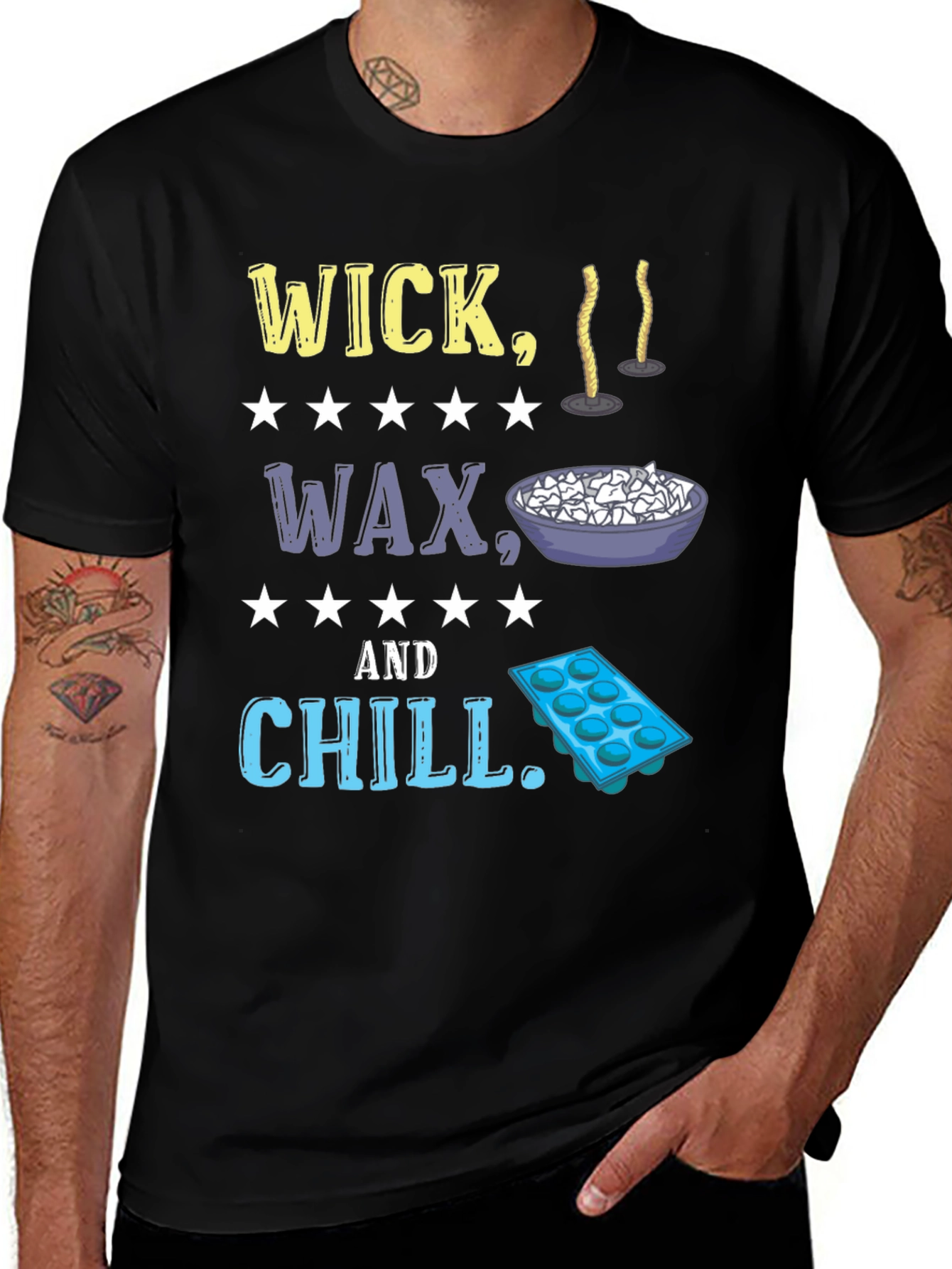 Wick Wax & Chill Graphic Tee
