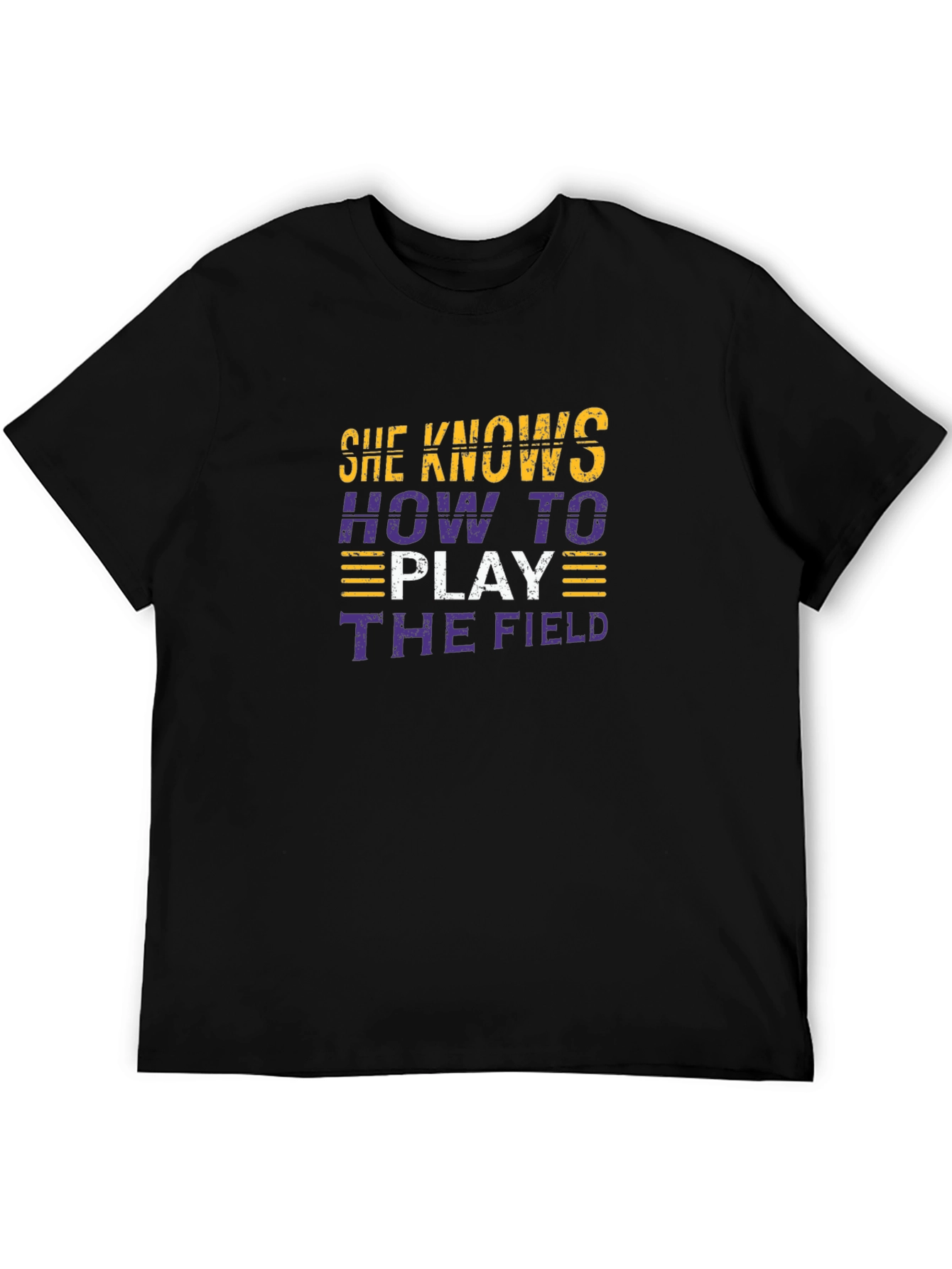 She Knows How To Play The Field Graphic Tee