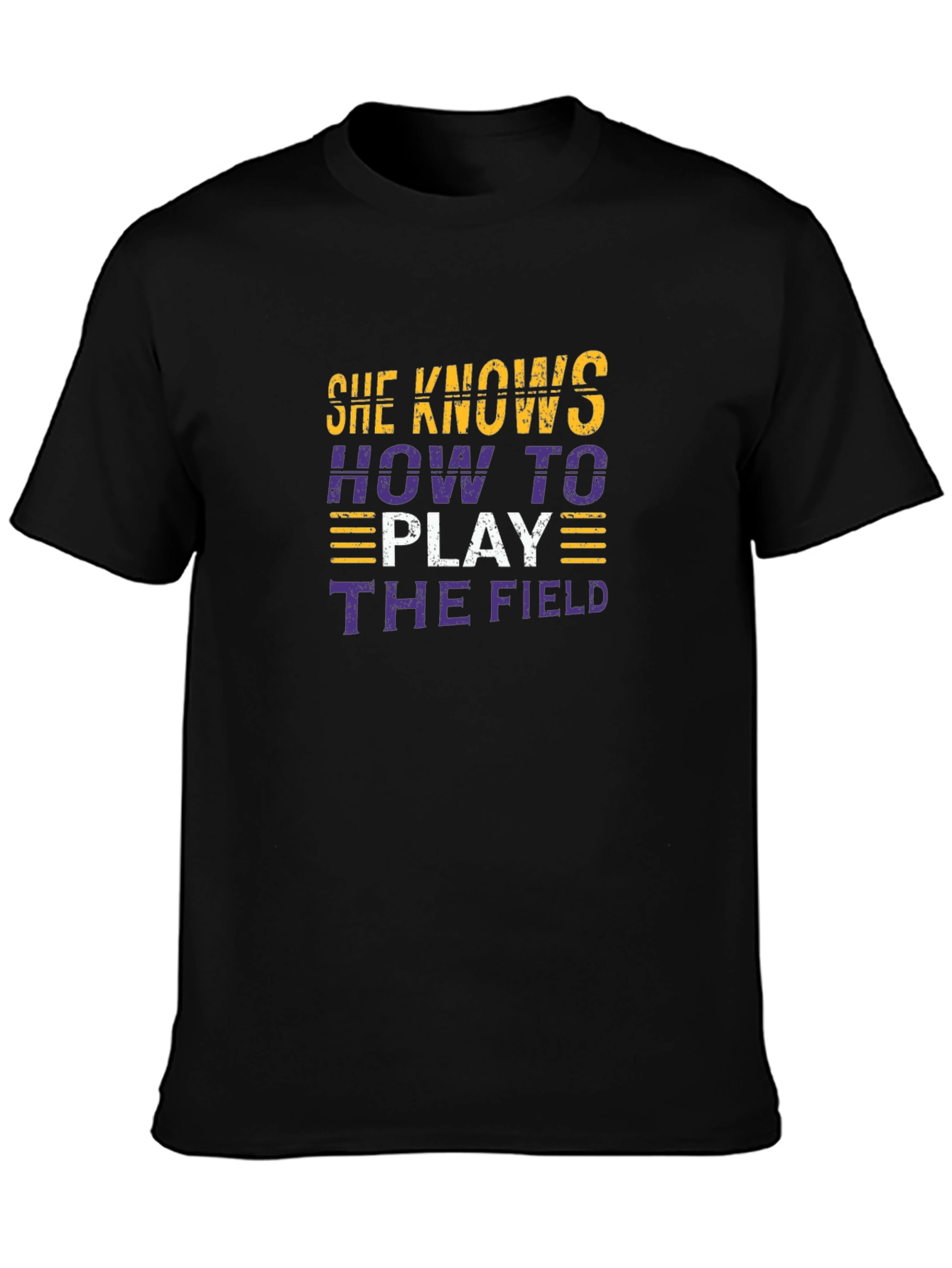 She Knows How To Play The Field Graphic Tee