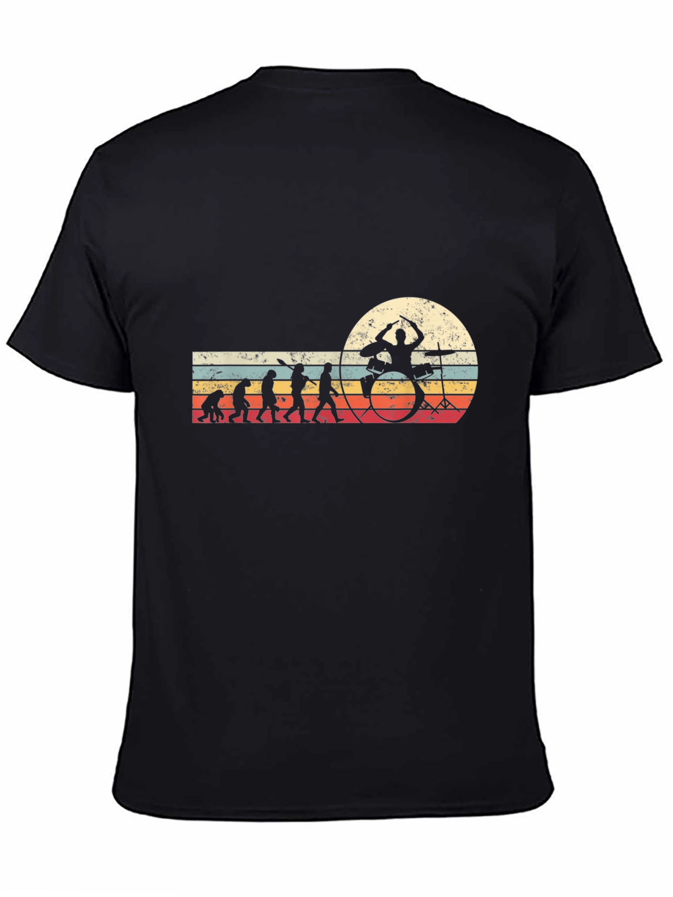 Drummer Evolution Black T-Shirt