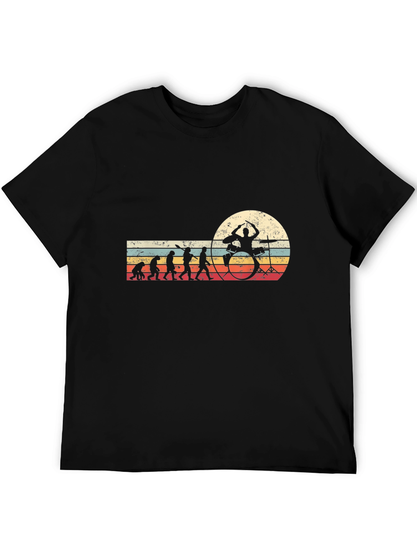 Drummer Evolution Black T-Shirt