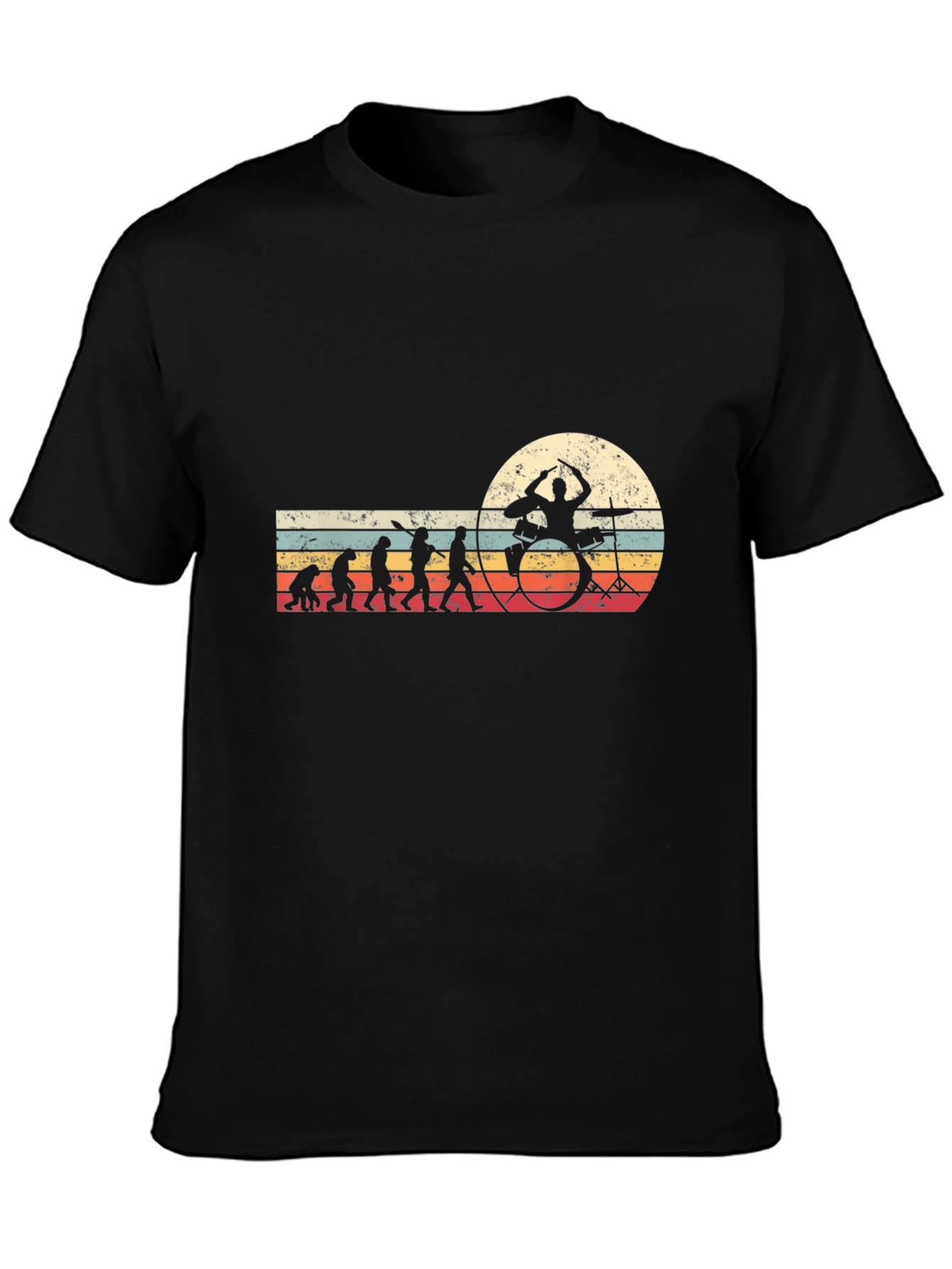 Drummer Evolution Black T-Shirt