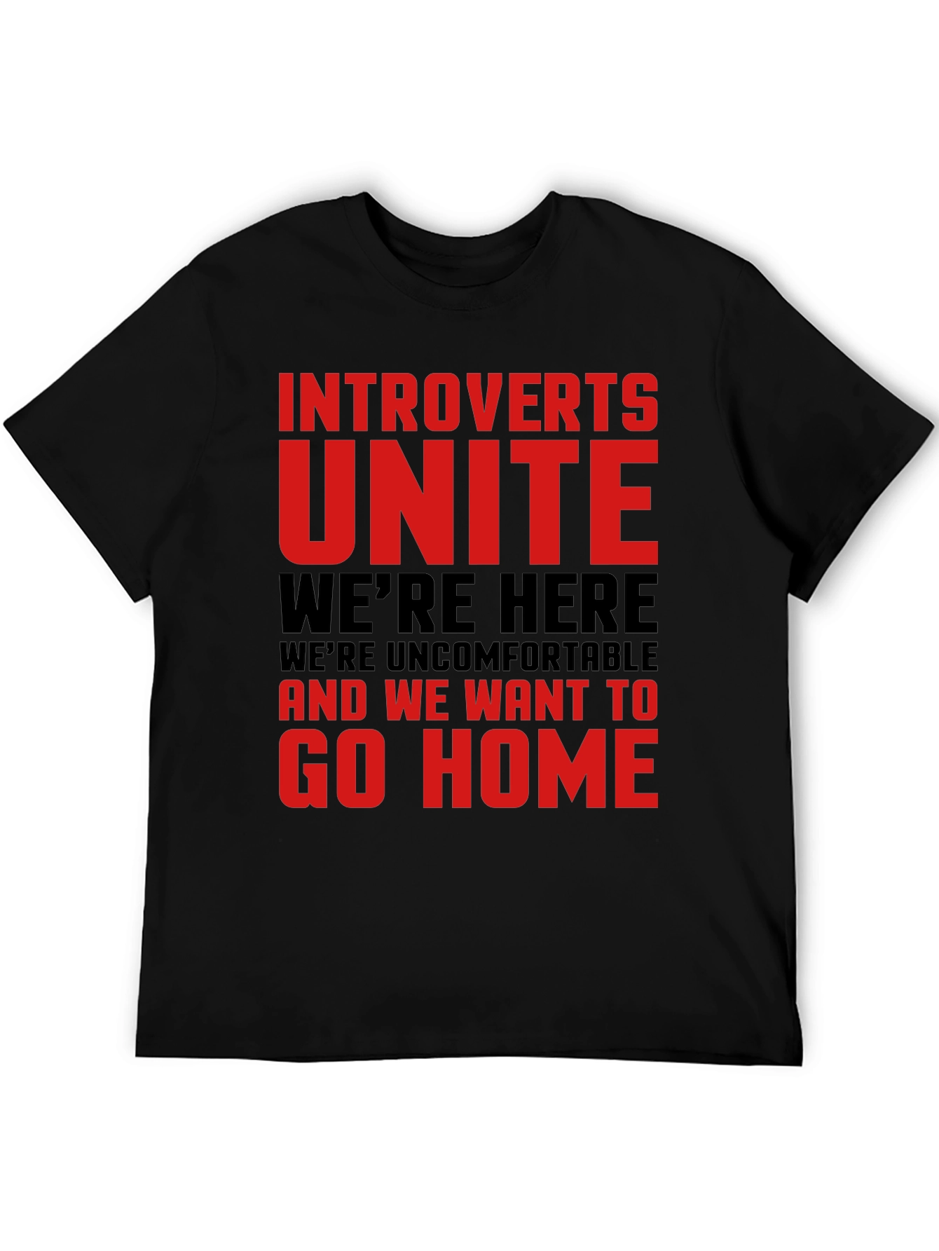 Introverts Unite Funny Graphic Tee