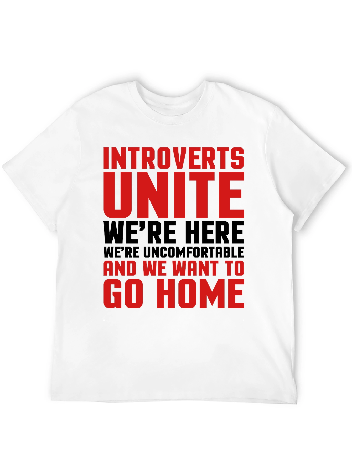 Introverts Unite Funny Graphic Tee