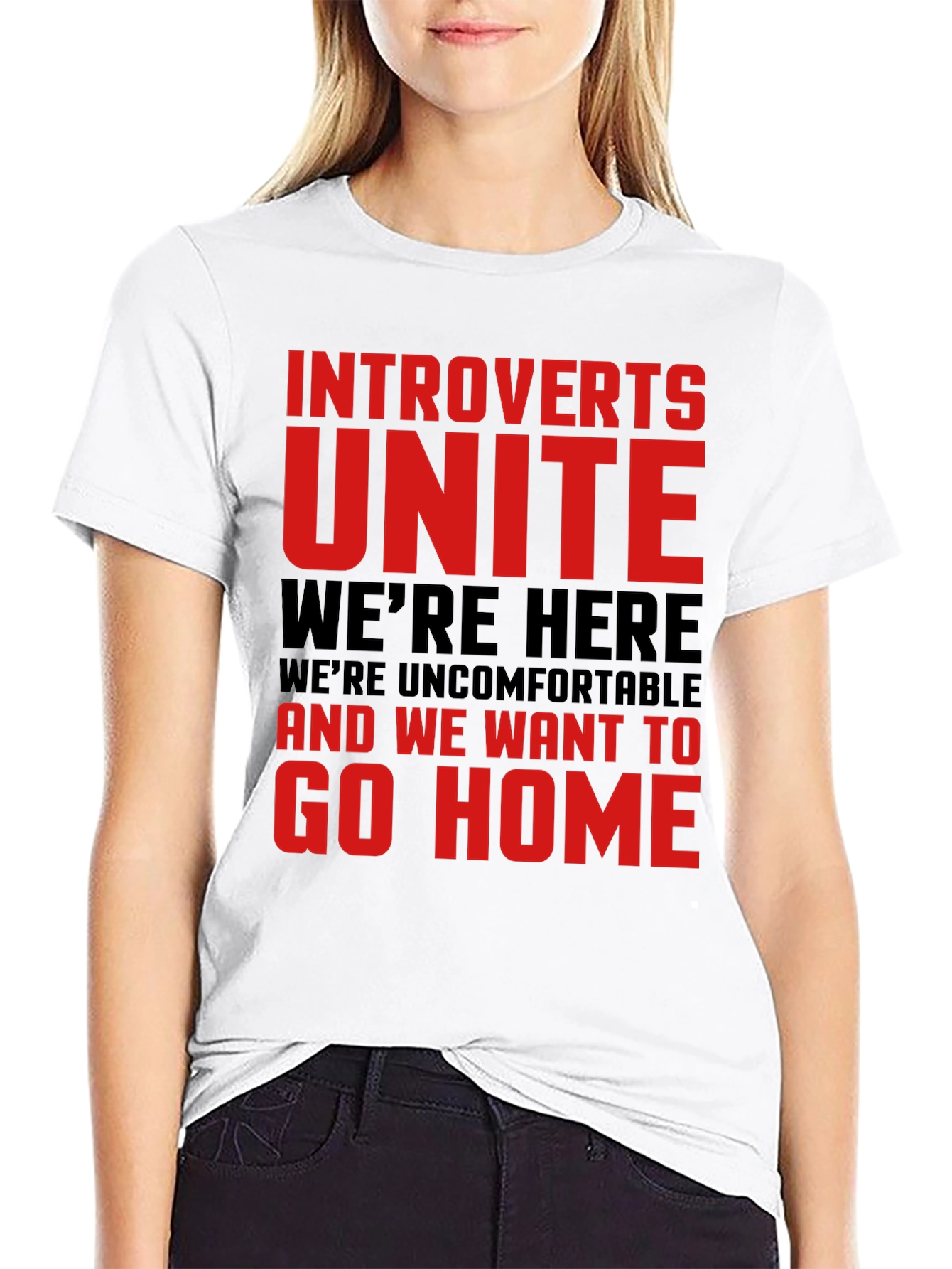 Introverts Unite Funny Graphic Tee