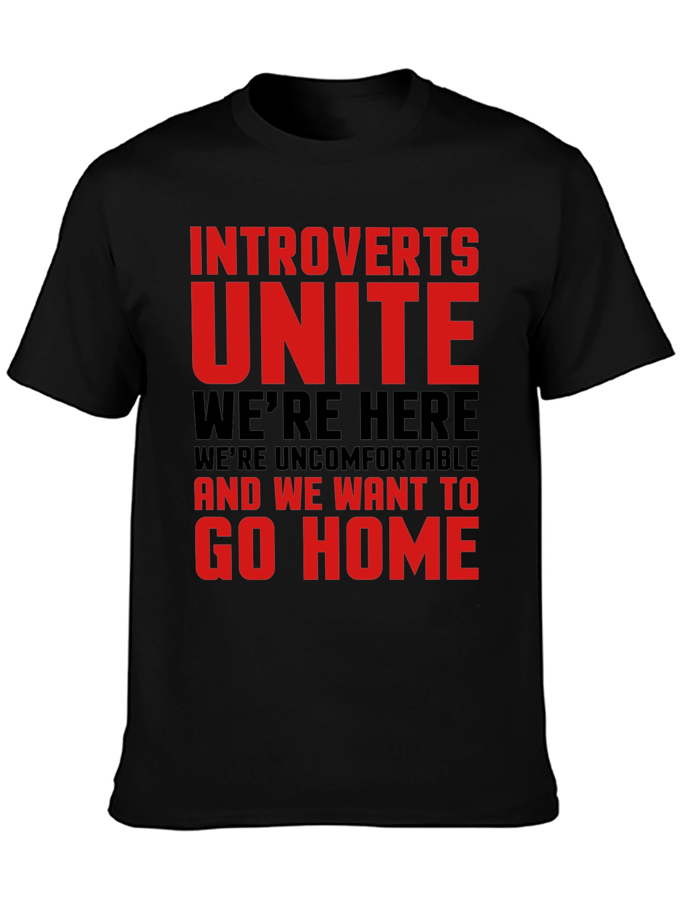 Introverts Unite Funny Graphic Tee