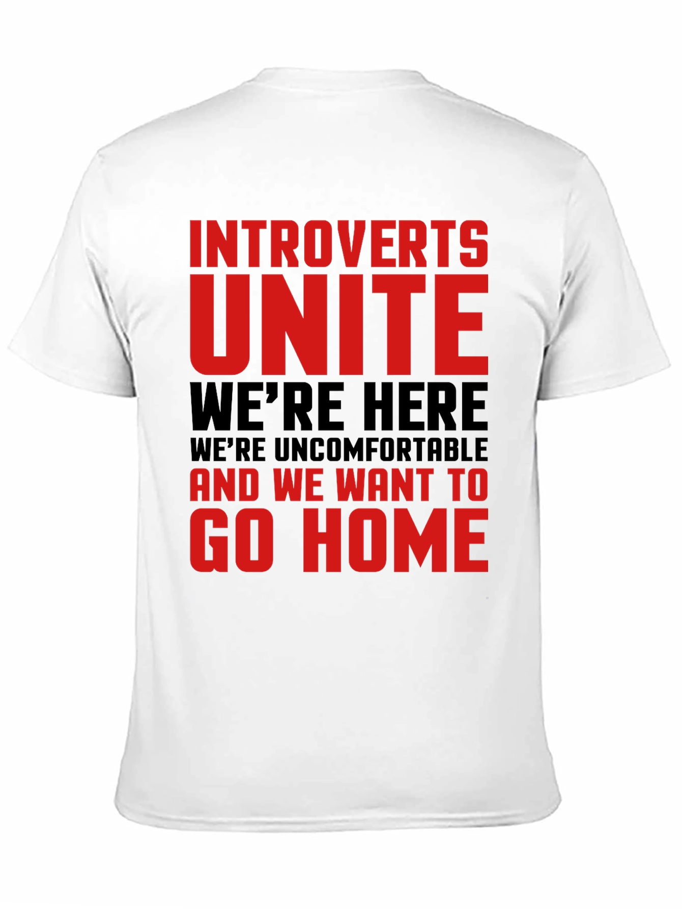 Introverts Unite Funny Graphic Tee